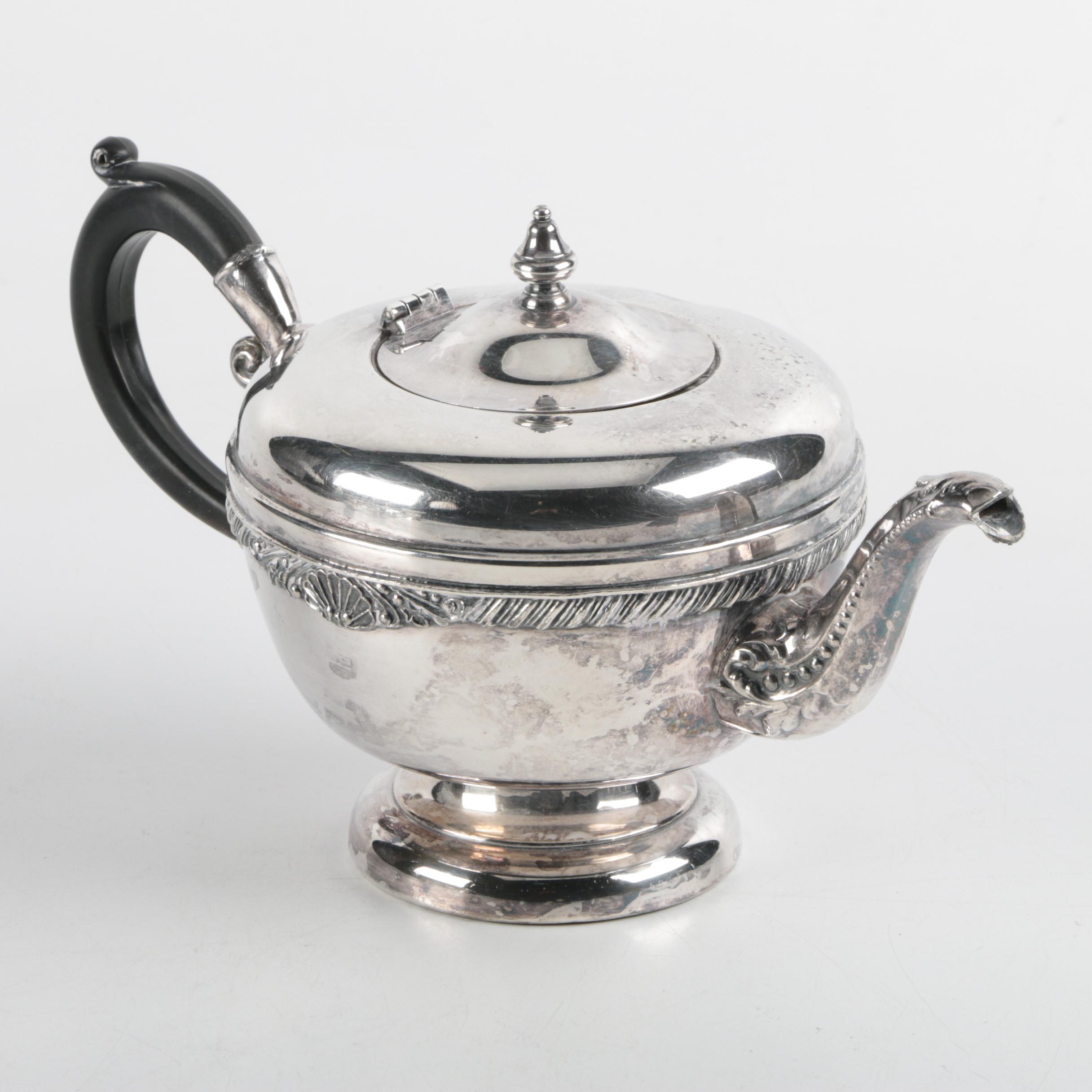 Vintage Lipman Brothers Silver Plate Tea Service with Assorted Servingware