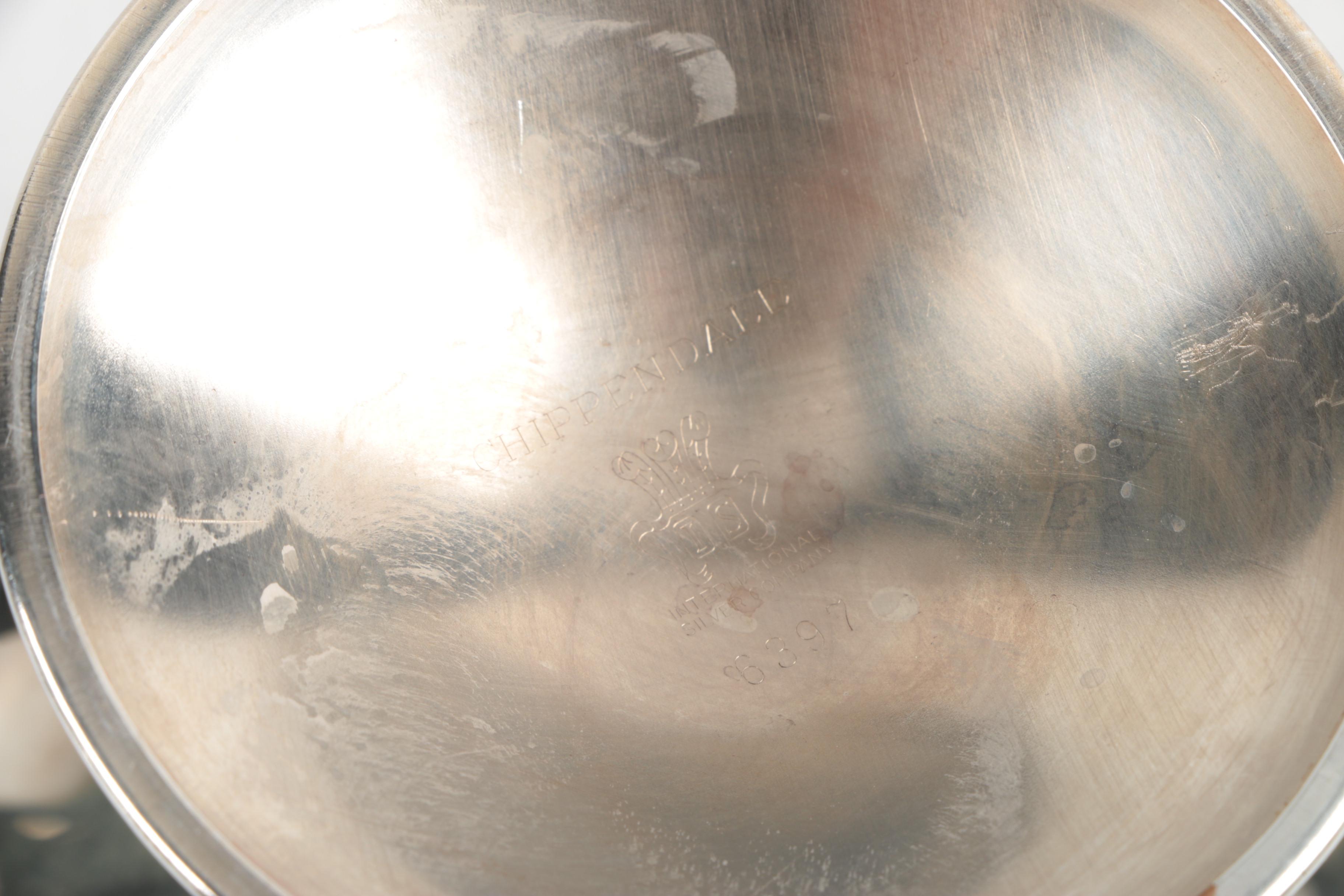 Vintage Lipman Brothers Silver Plate Tea Service with Assorted Servingware