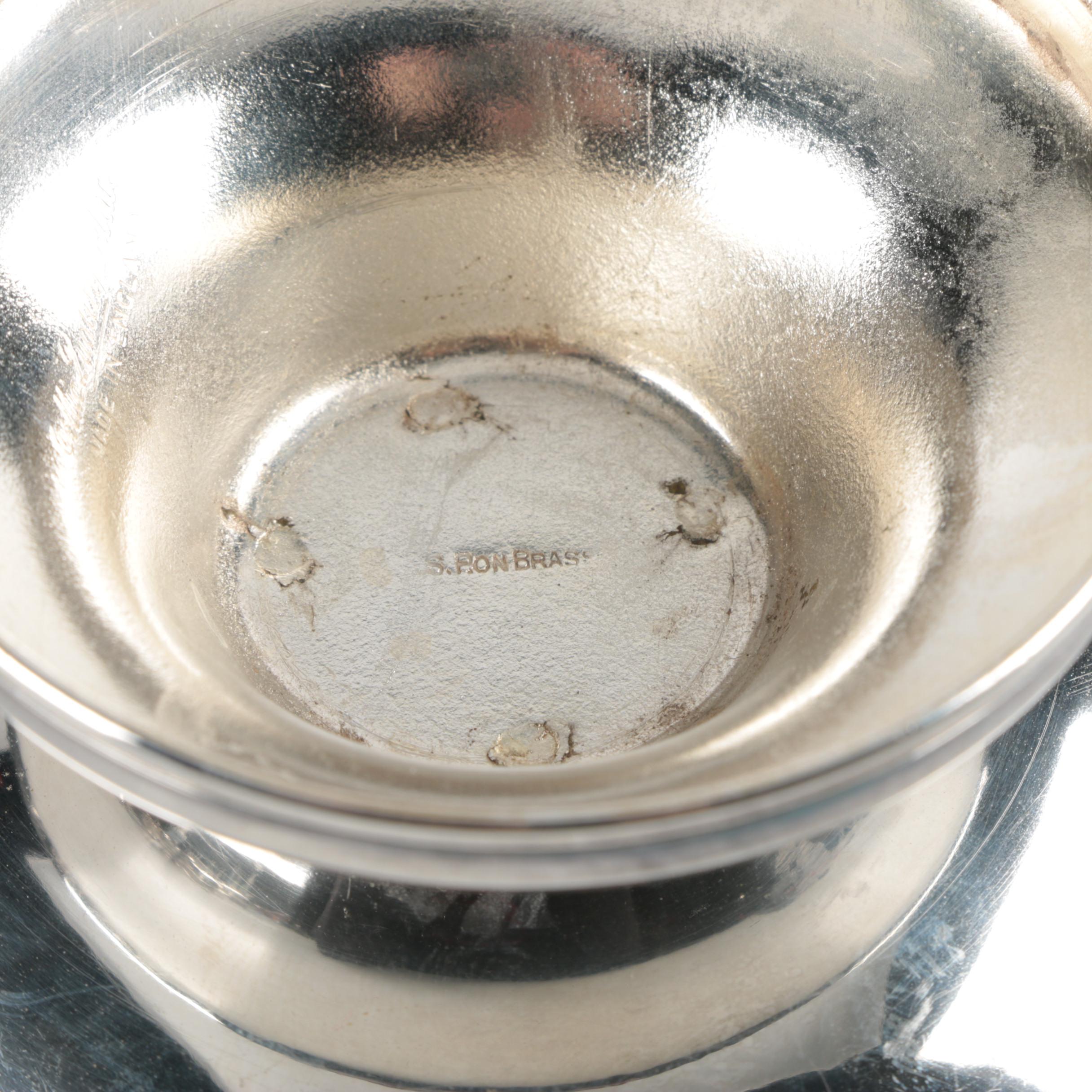 Vintage Lipman Brothers Silver Plate Tea Service with Assorted Servingware