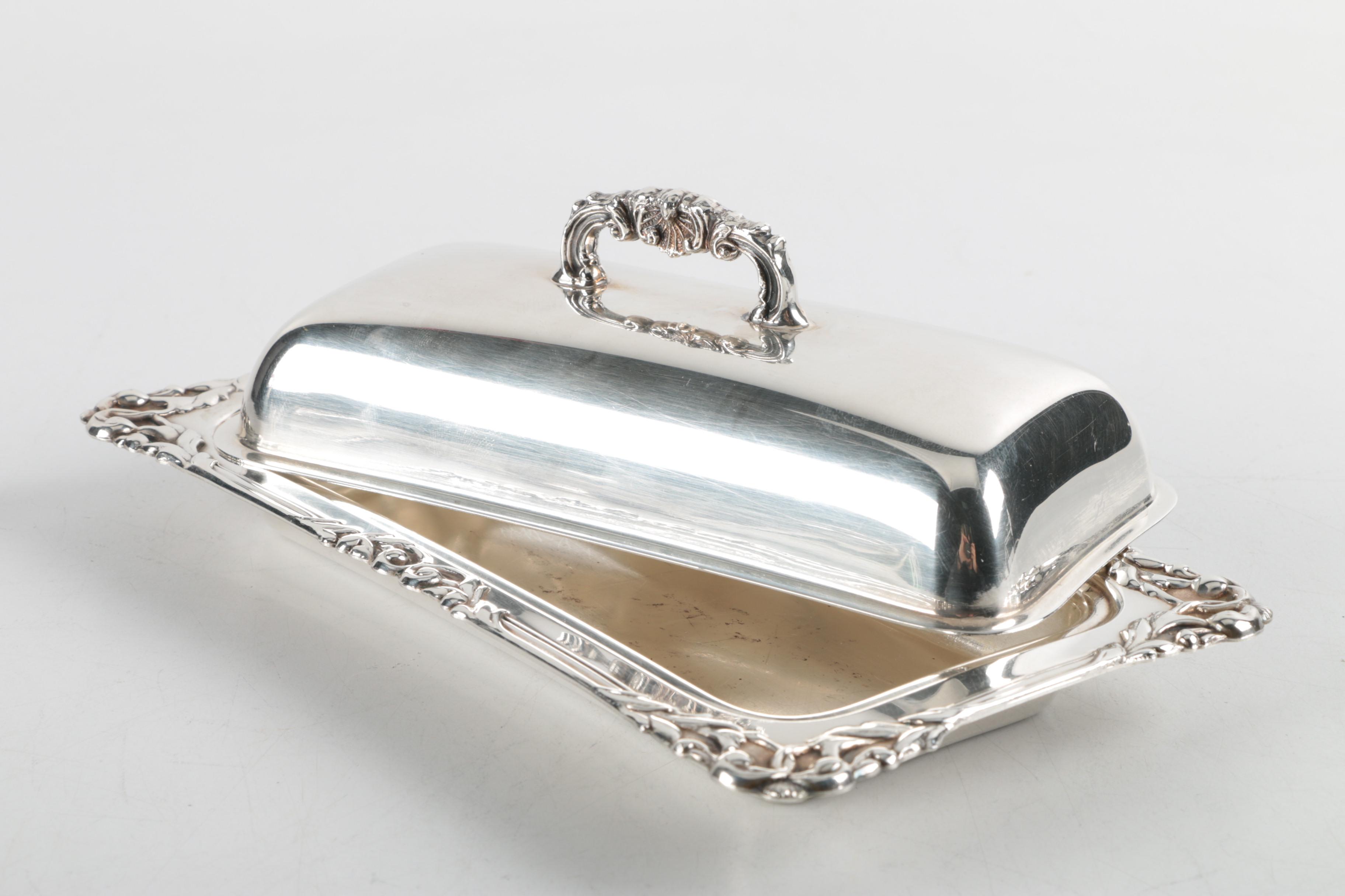 Vintage Lipman Brothers Silver Plate Tea Service with Assorted Servingware