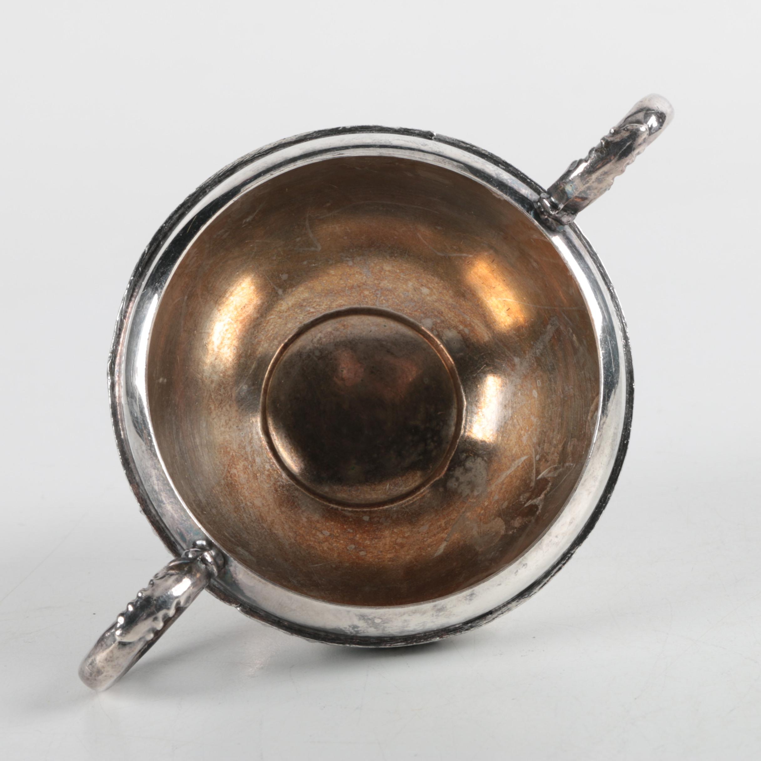 Vintage Lipman Brothers Silver Plate Tea Service with Assorted Servingware