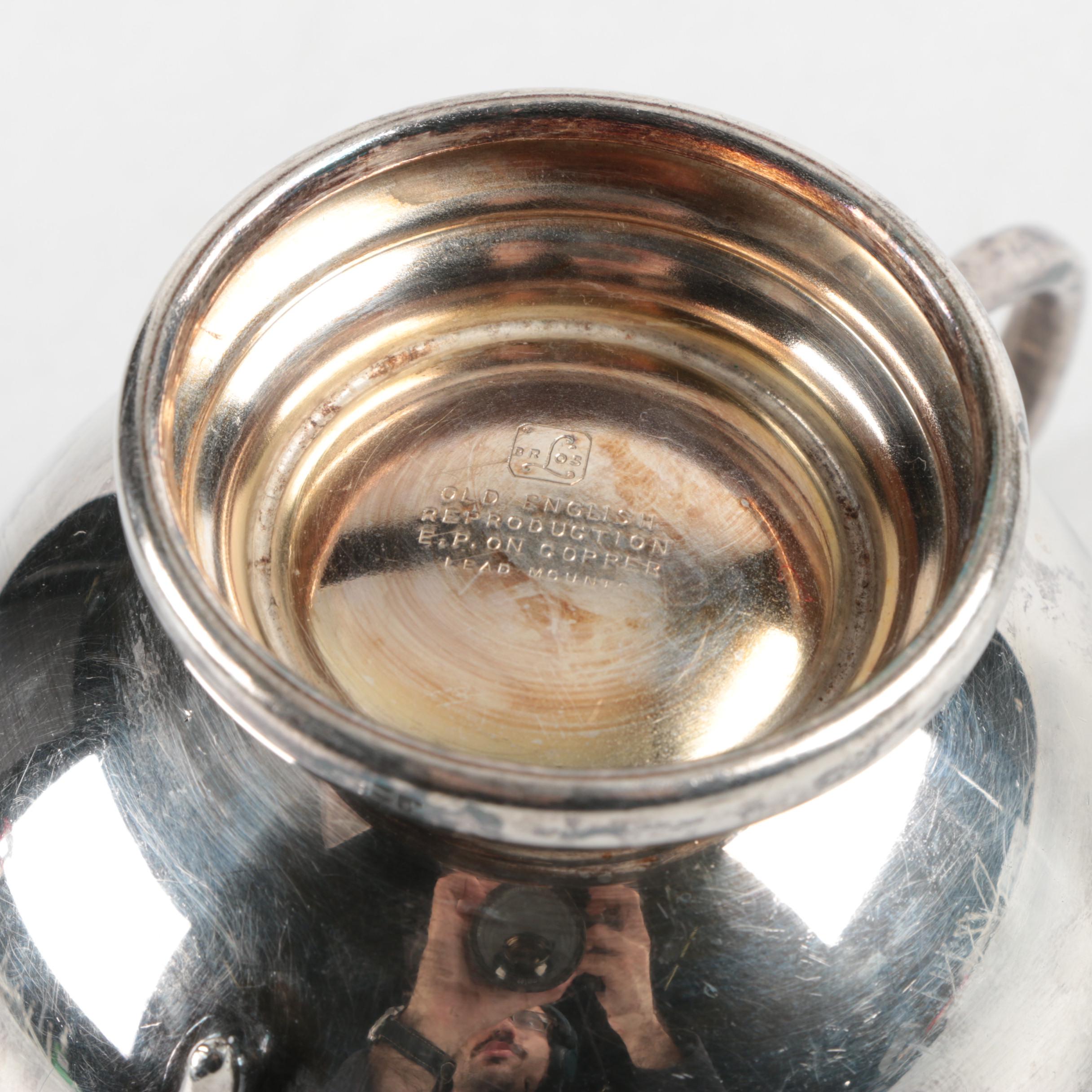 Vintage Lipman Brothers Silver Plate Tea Service with Assorted Servingware