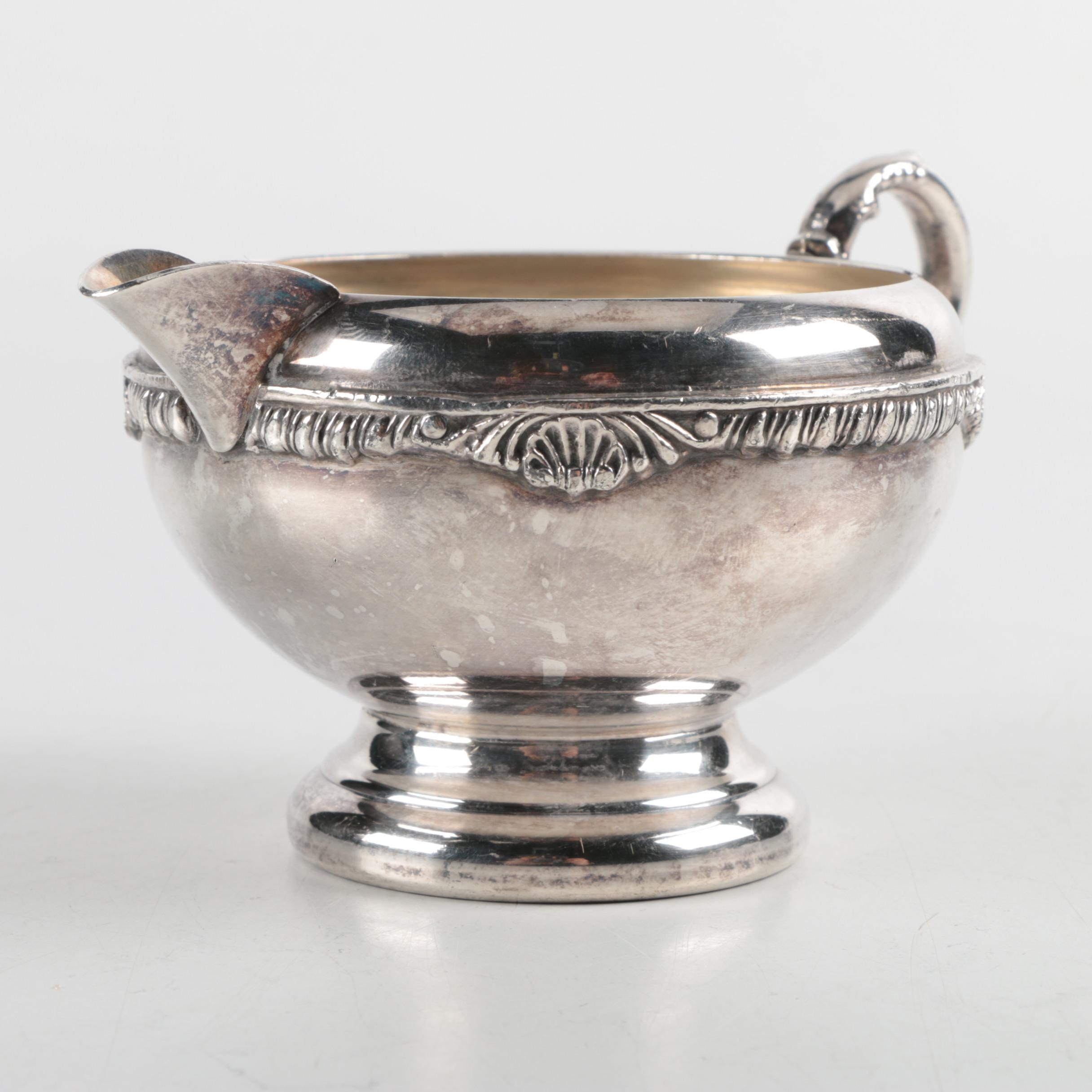 Vintage Lipman Brothers Silver Plate Tea Service with Assorted Servingware