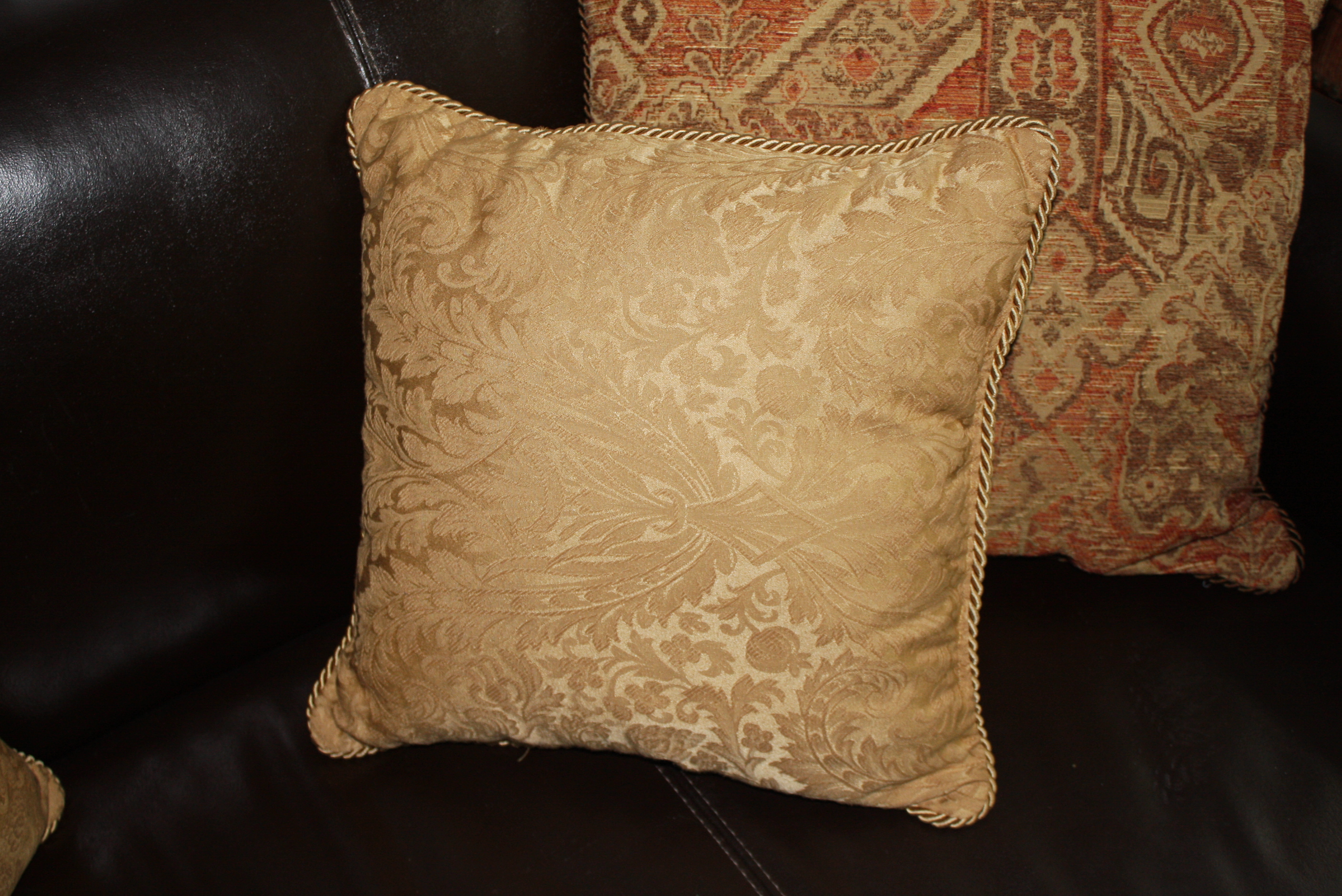 Contemporary Italian Brown Leather Sofa