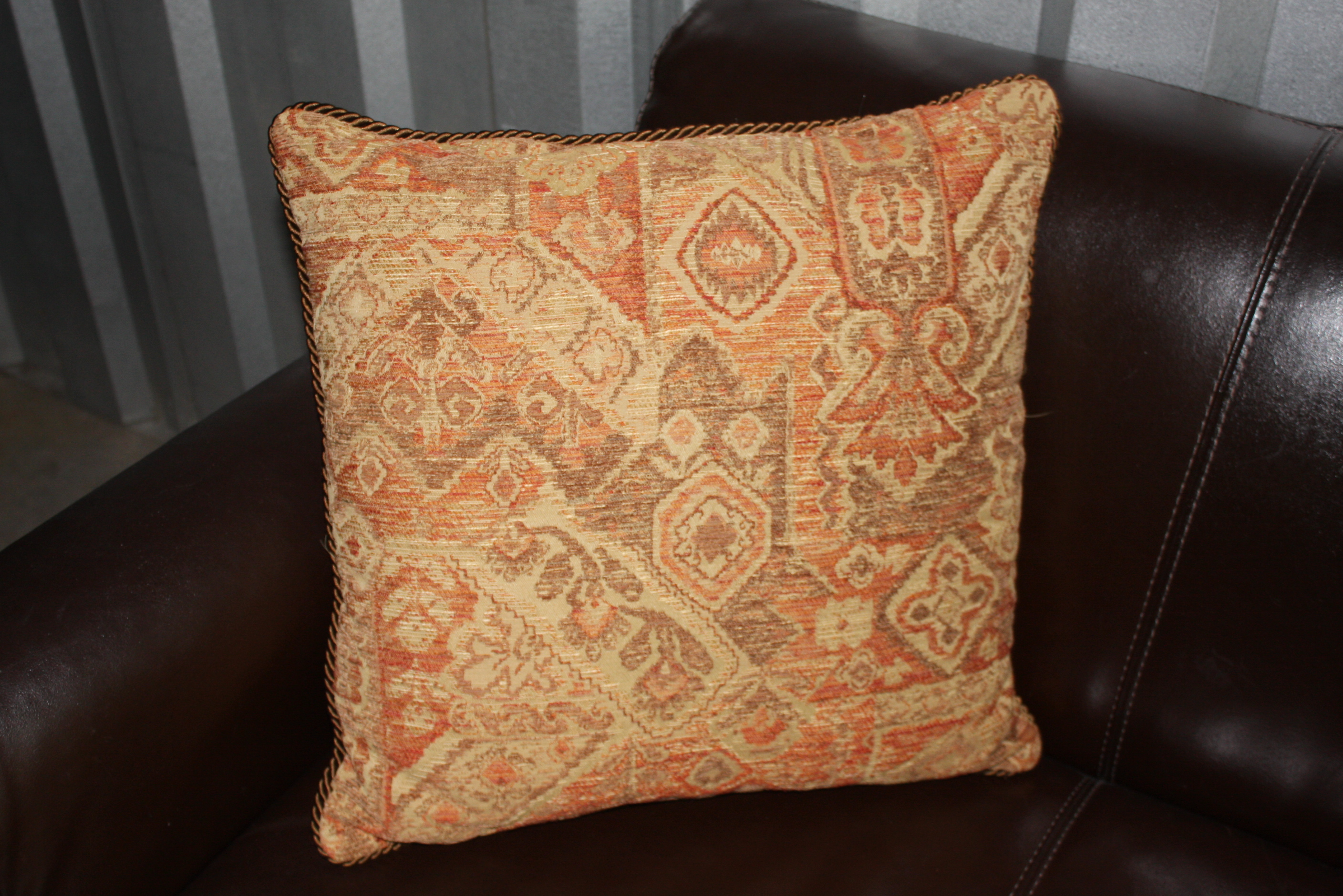 Contemporary Italian Brown Leather Sofa