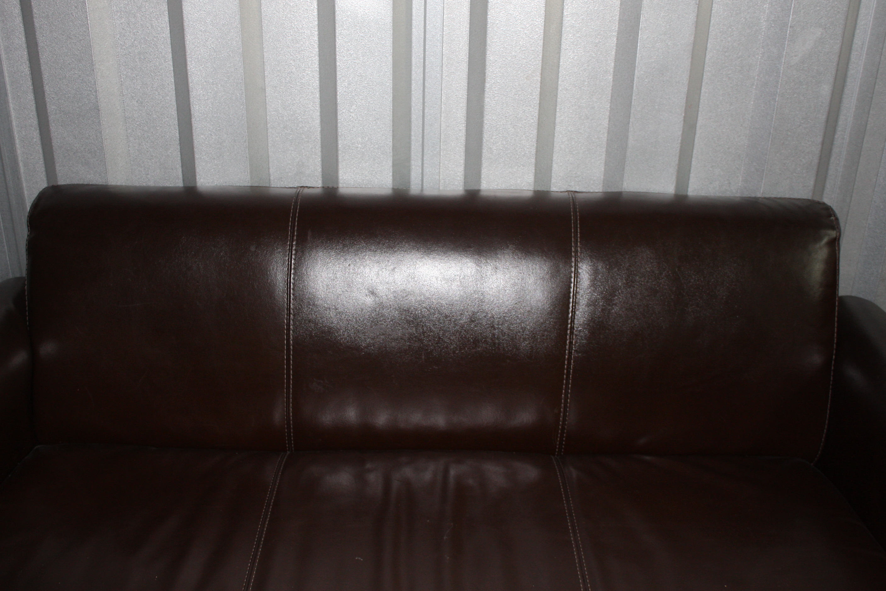 Contemporary Italian Brown Leather Sofa