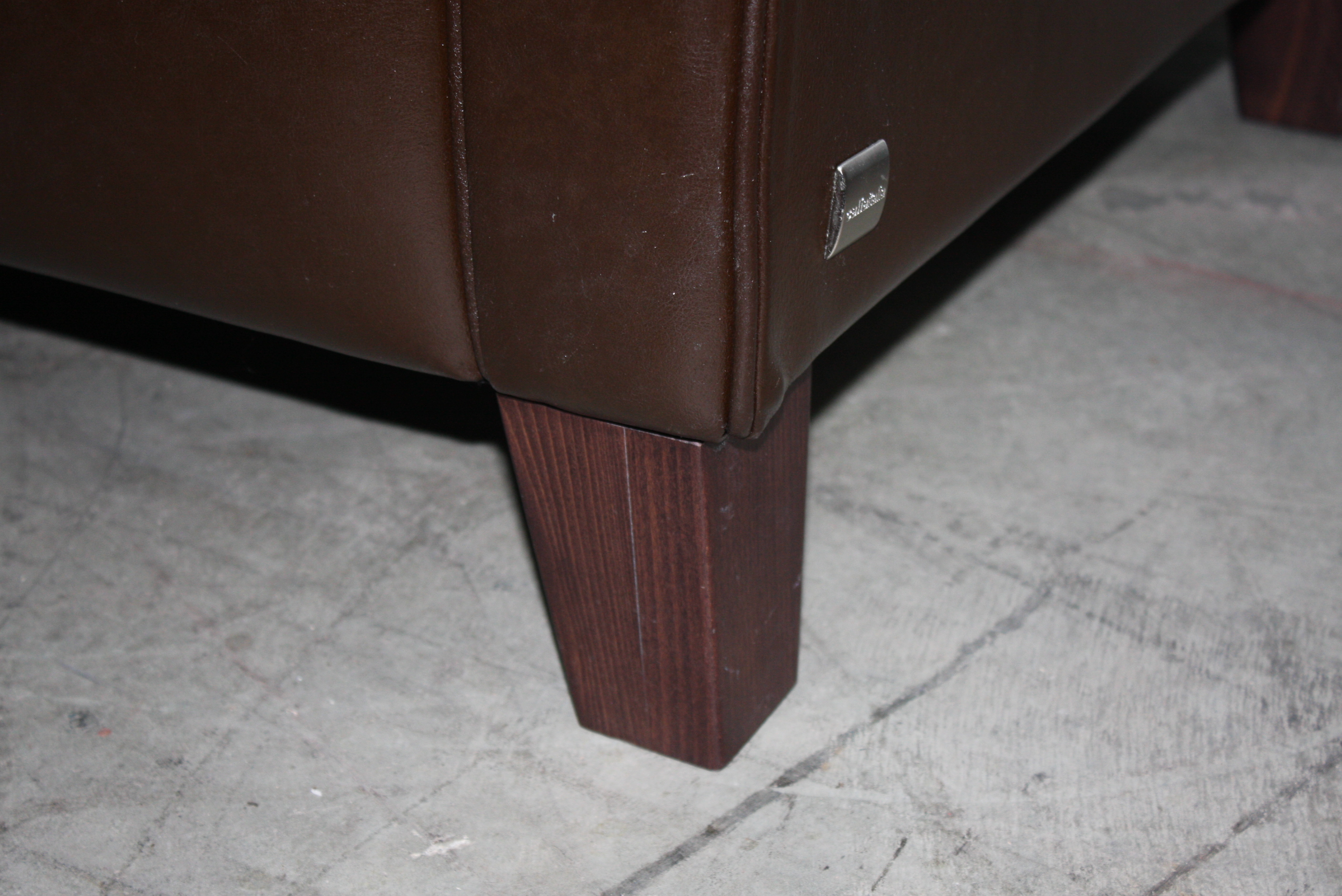 Contemporary Italian Brown Leather Sofa