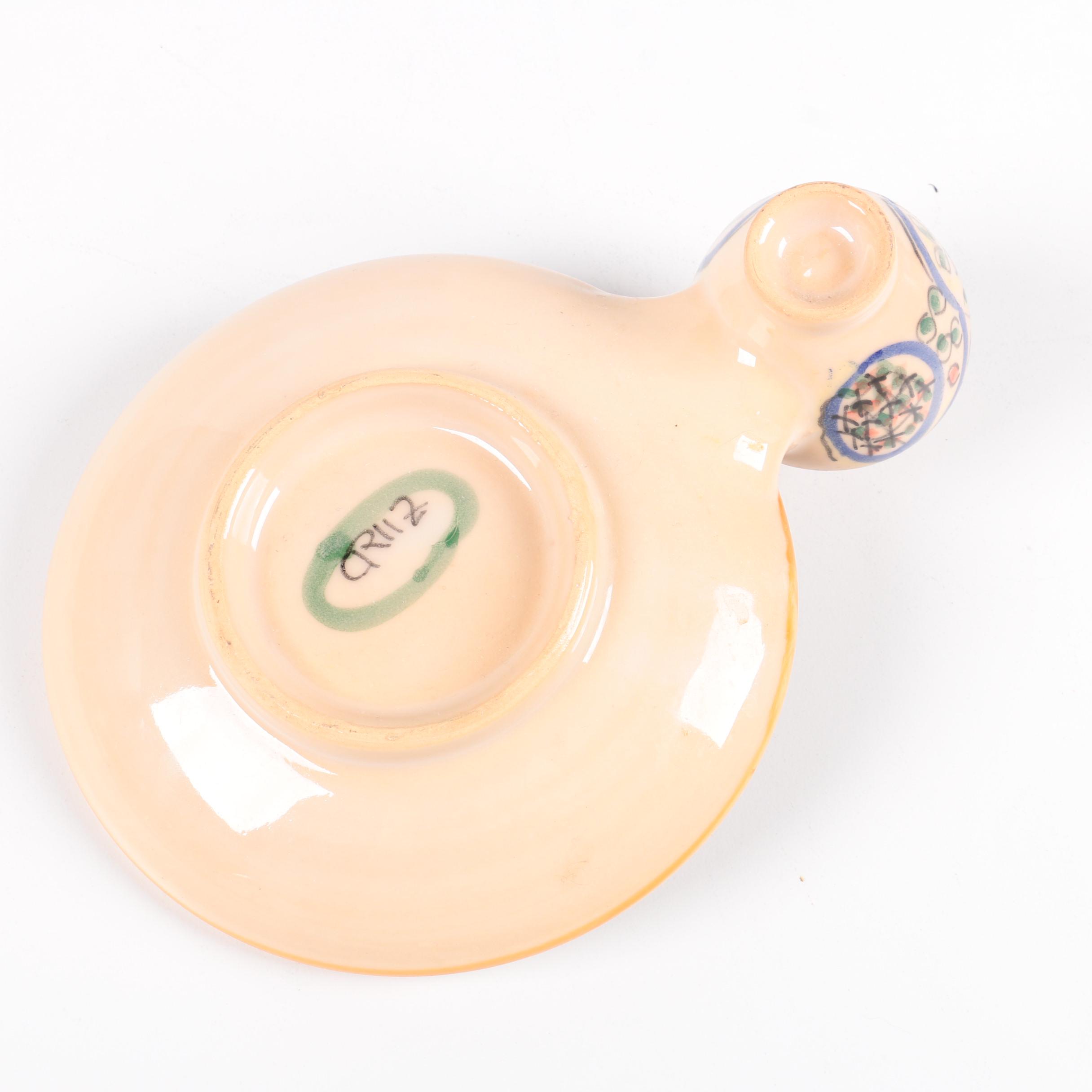 CACF Faenza Hand Painted Italian Creamer and Other