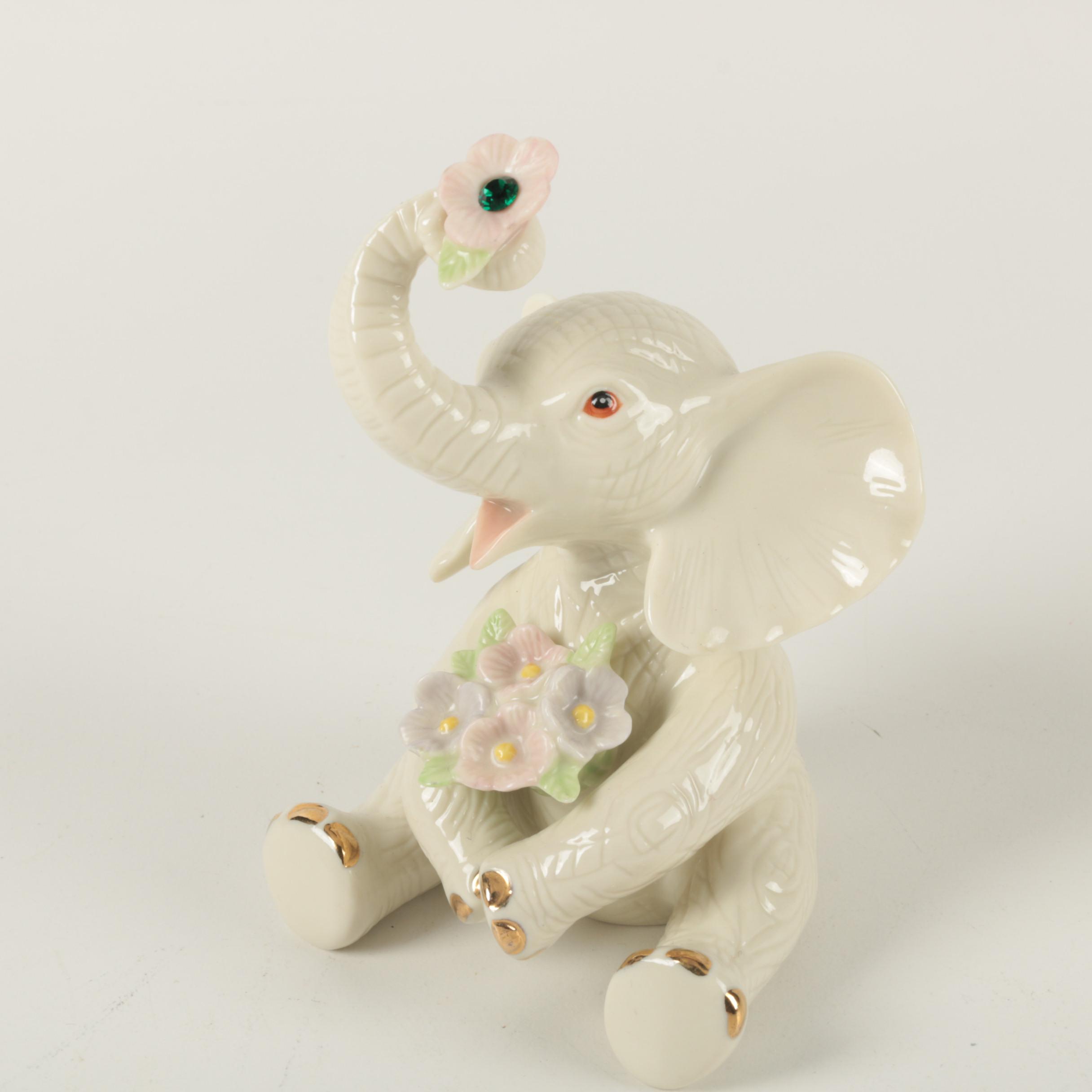 Set of Four Lenox  Fine China Elephants