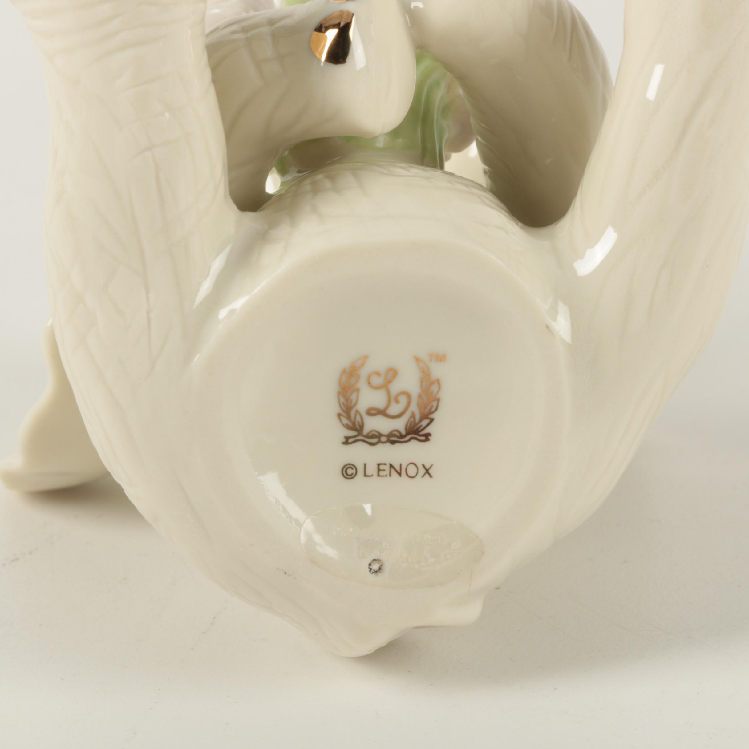 Set of Four Lenox  Fine China Elephants