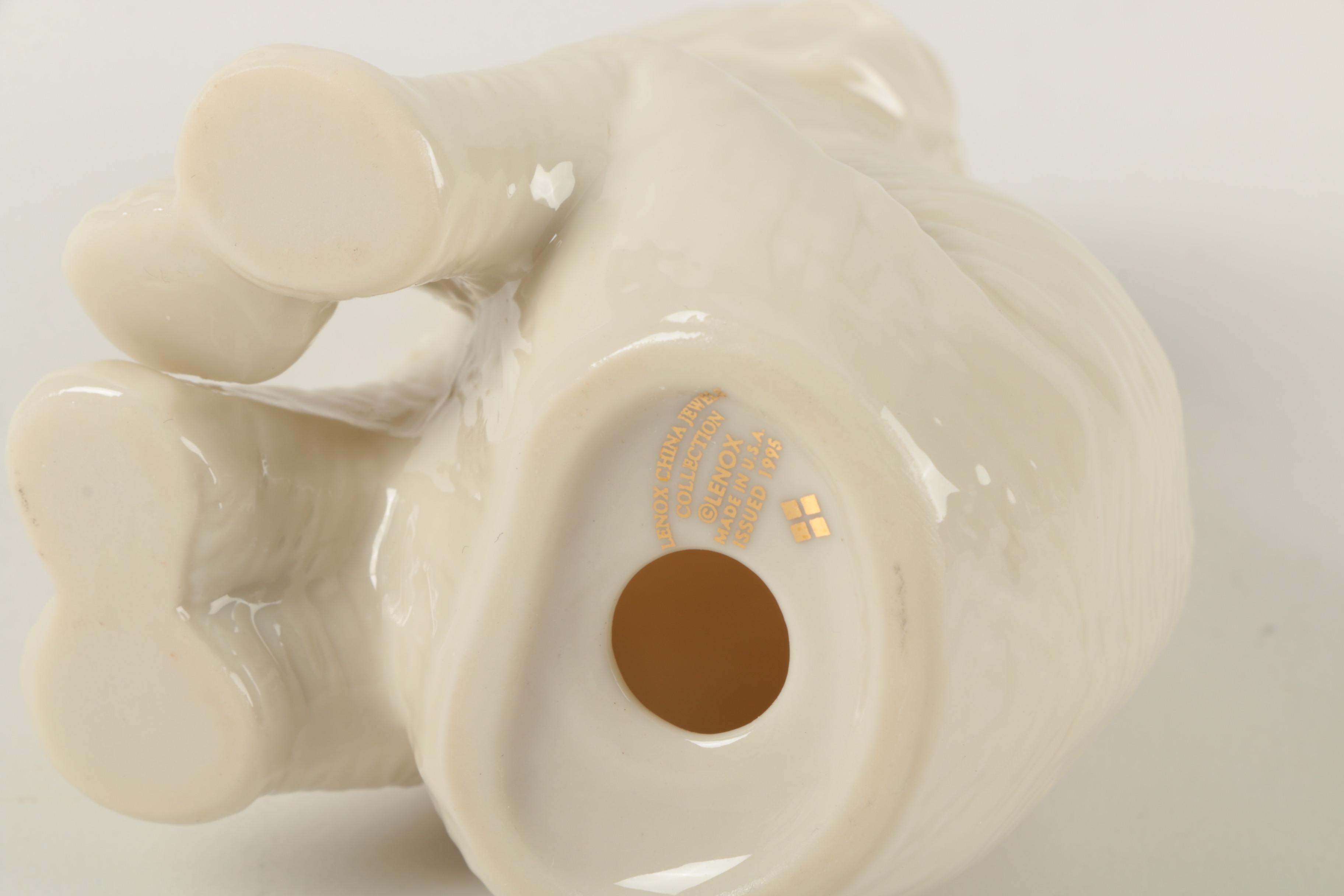 Set of Four Lenox  Fine China Elephants