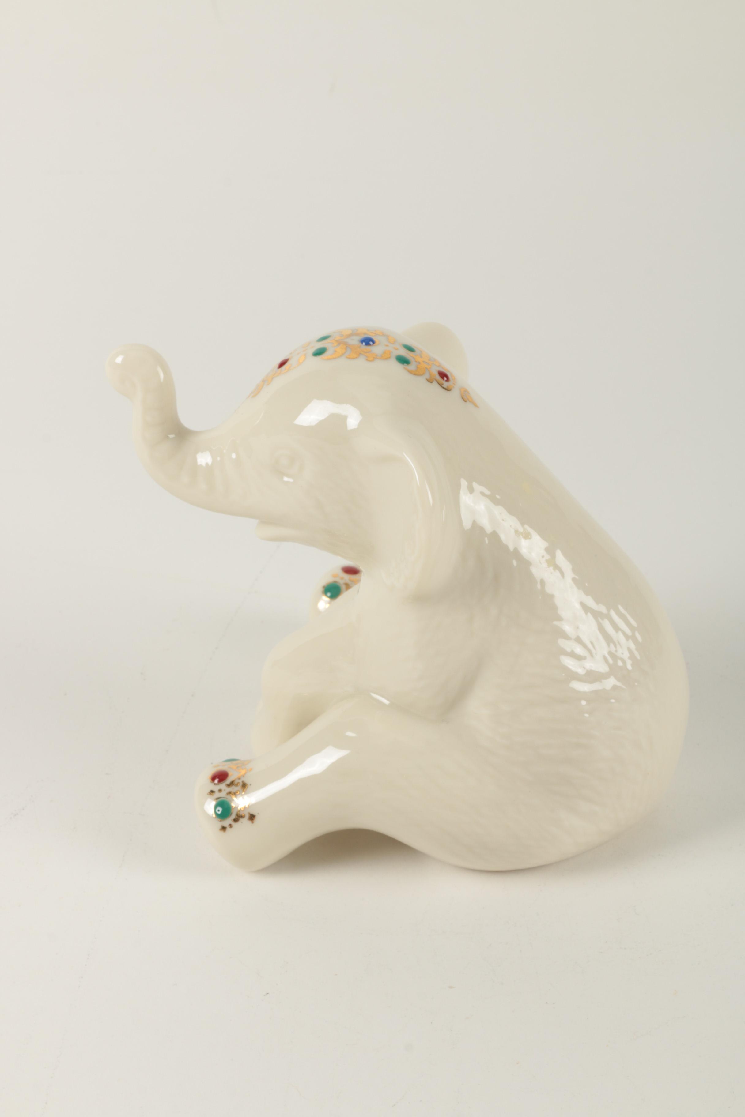 Set of Four Lenox  Fine China Elephants