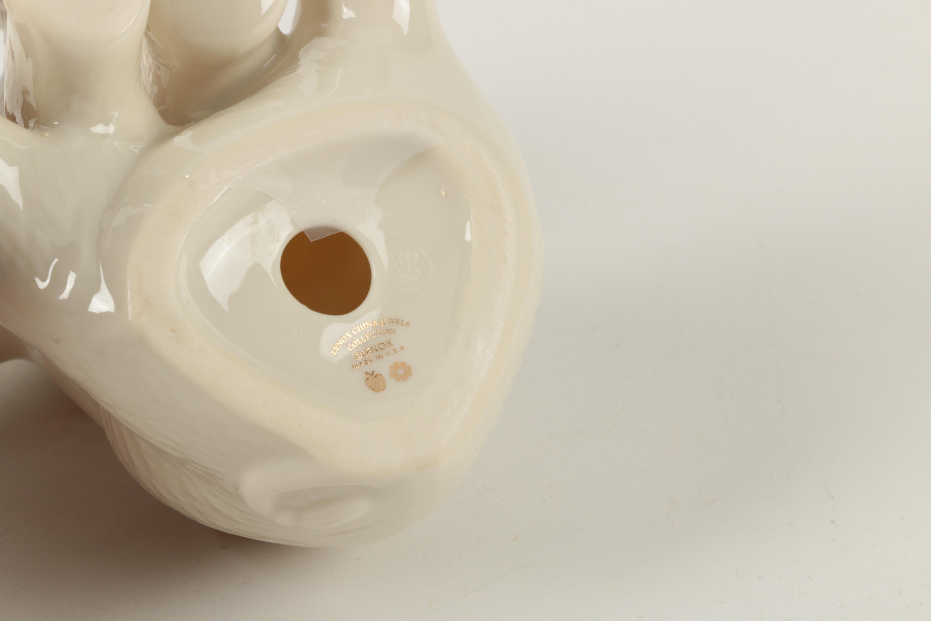 Set of Four Lenox  Fine China Elephants