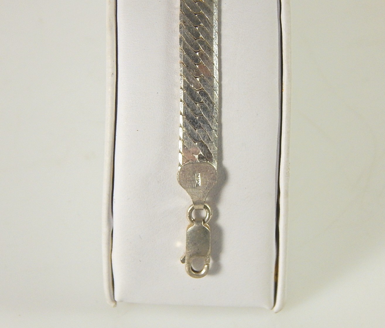 Sterling Silver Flat Herringbone Bracelet