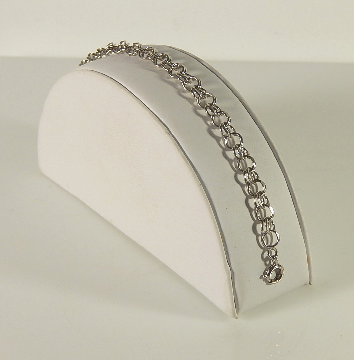 Sterling Silver Double Chain Link Bracelet