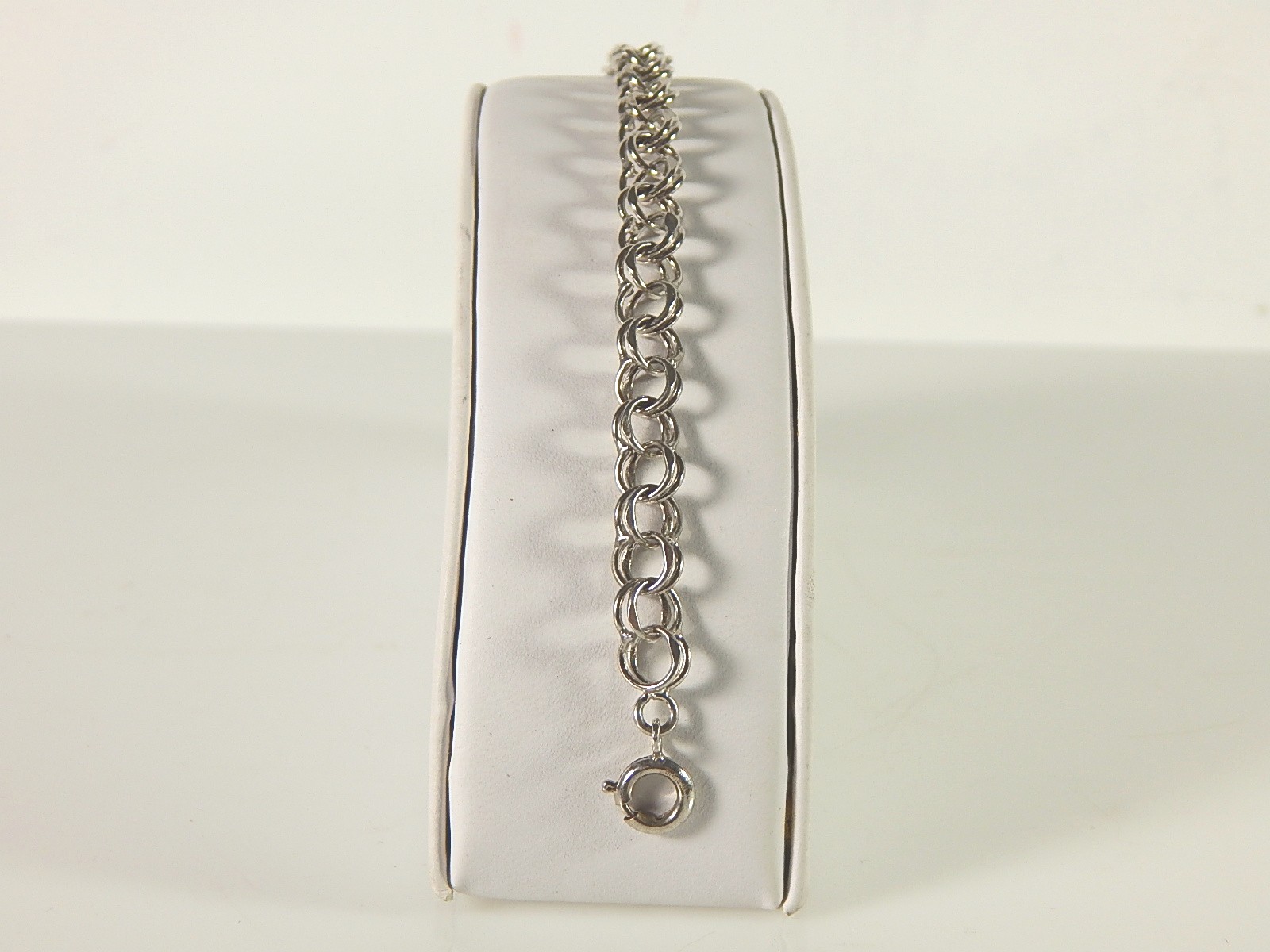 Sterling Silver Double Chain Link Bracelet