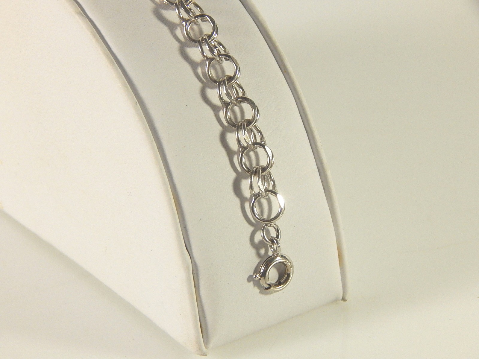 Sterling Silver Double Chain Link Bracelet