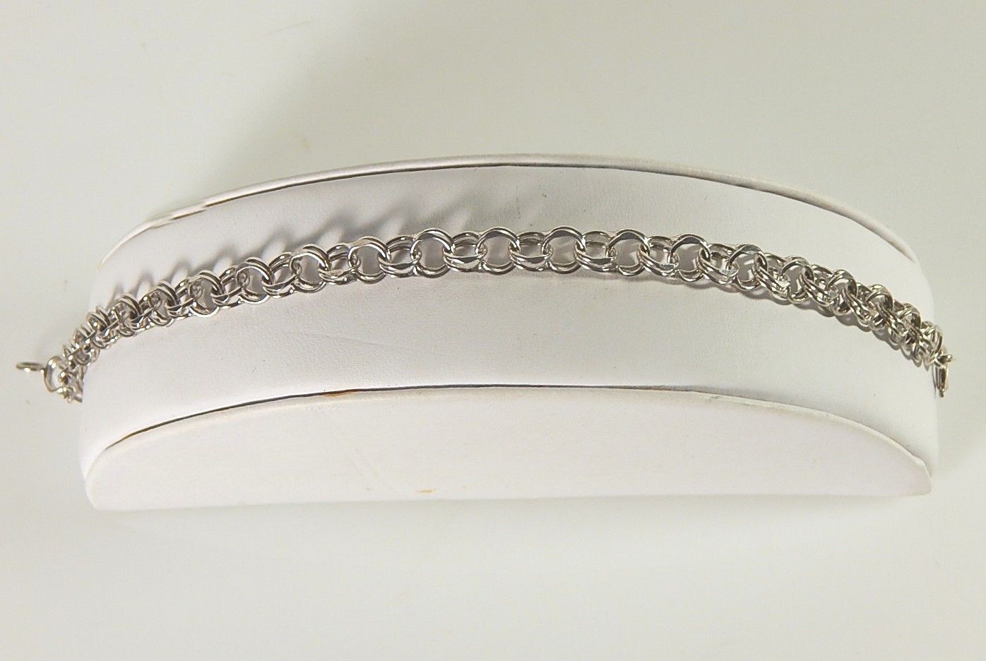 Sterling Silver Double Chain Link Bracelet