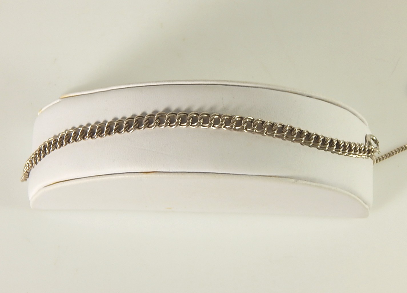 Sterling Silver Bracelet with Chain Guard