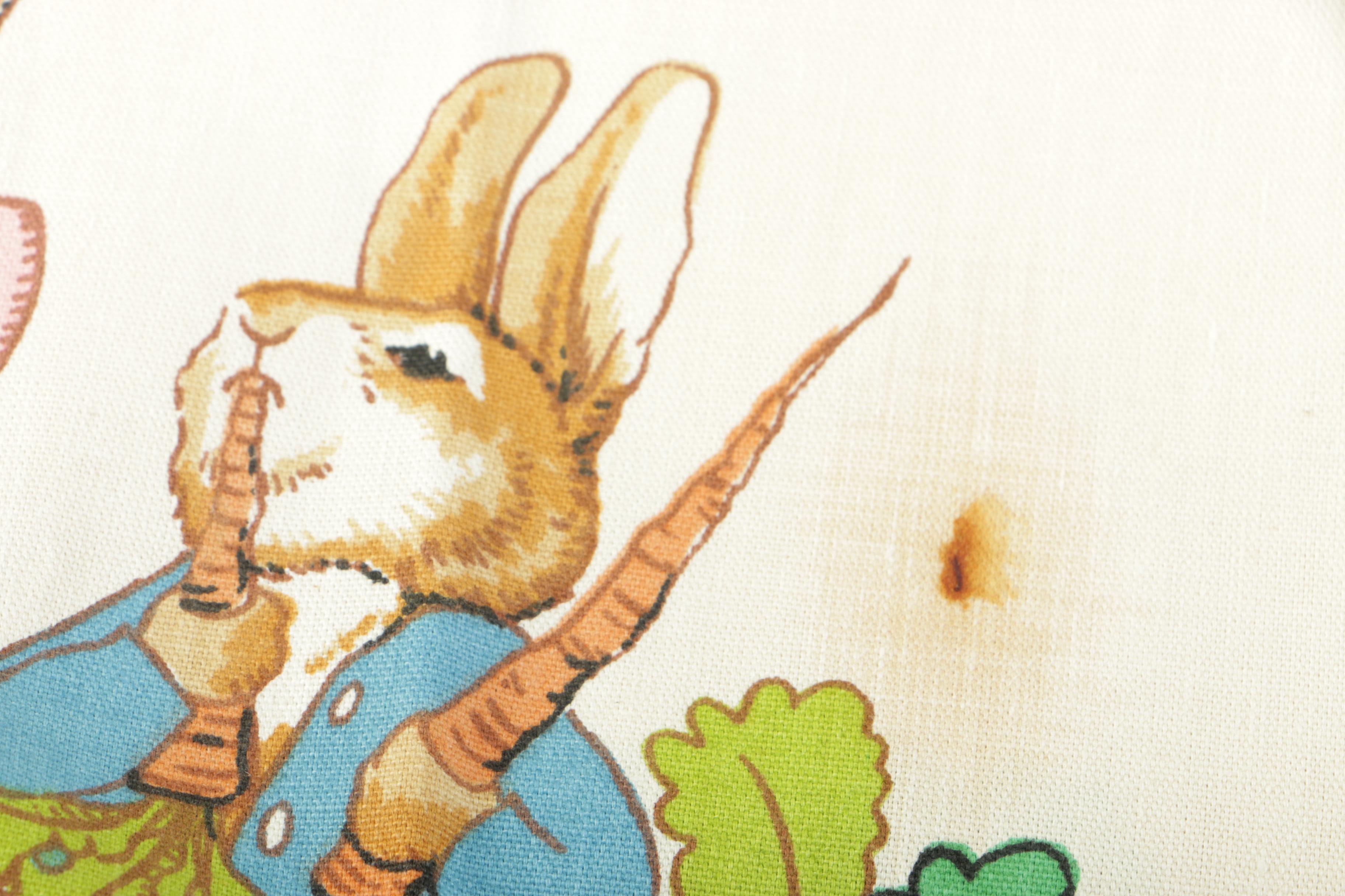 Pair of Handmade Beatrix Potter Character Curtain Panels