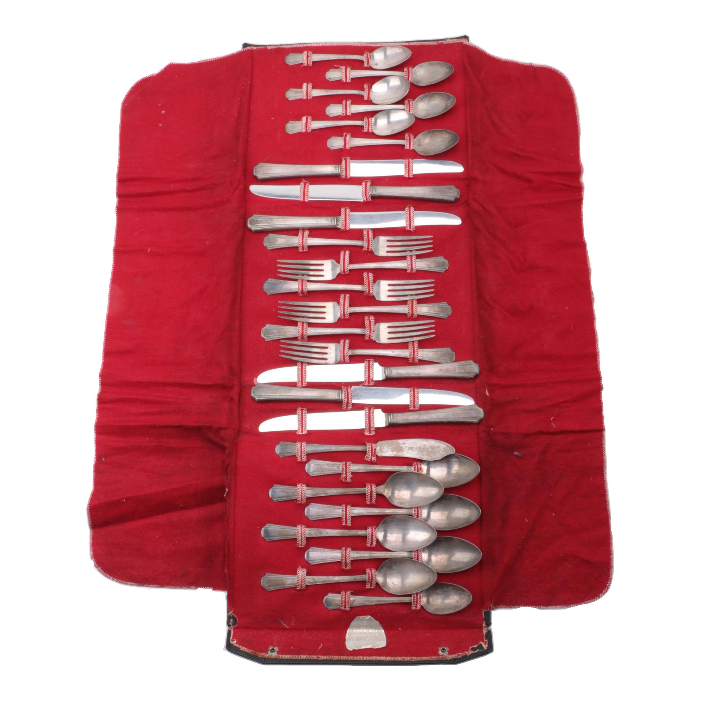 Carlton "Mansfield" Silver Plate Flatware Set