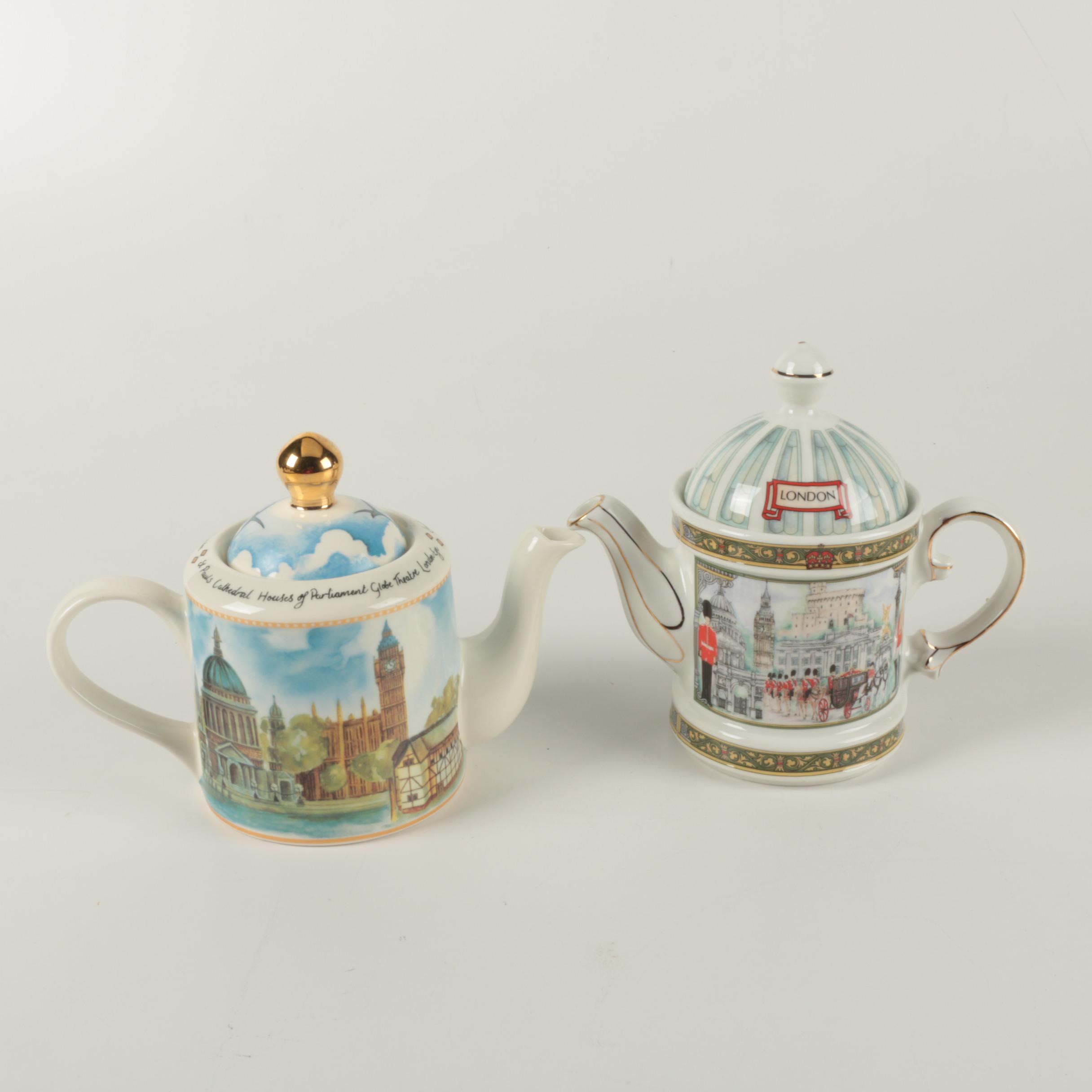 Porcelain Teapots by James Sadler and Arthur Wood