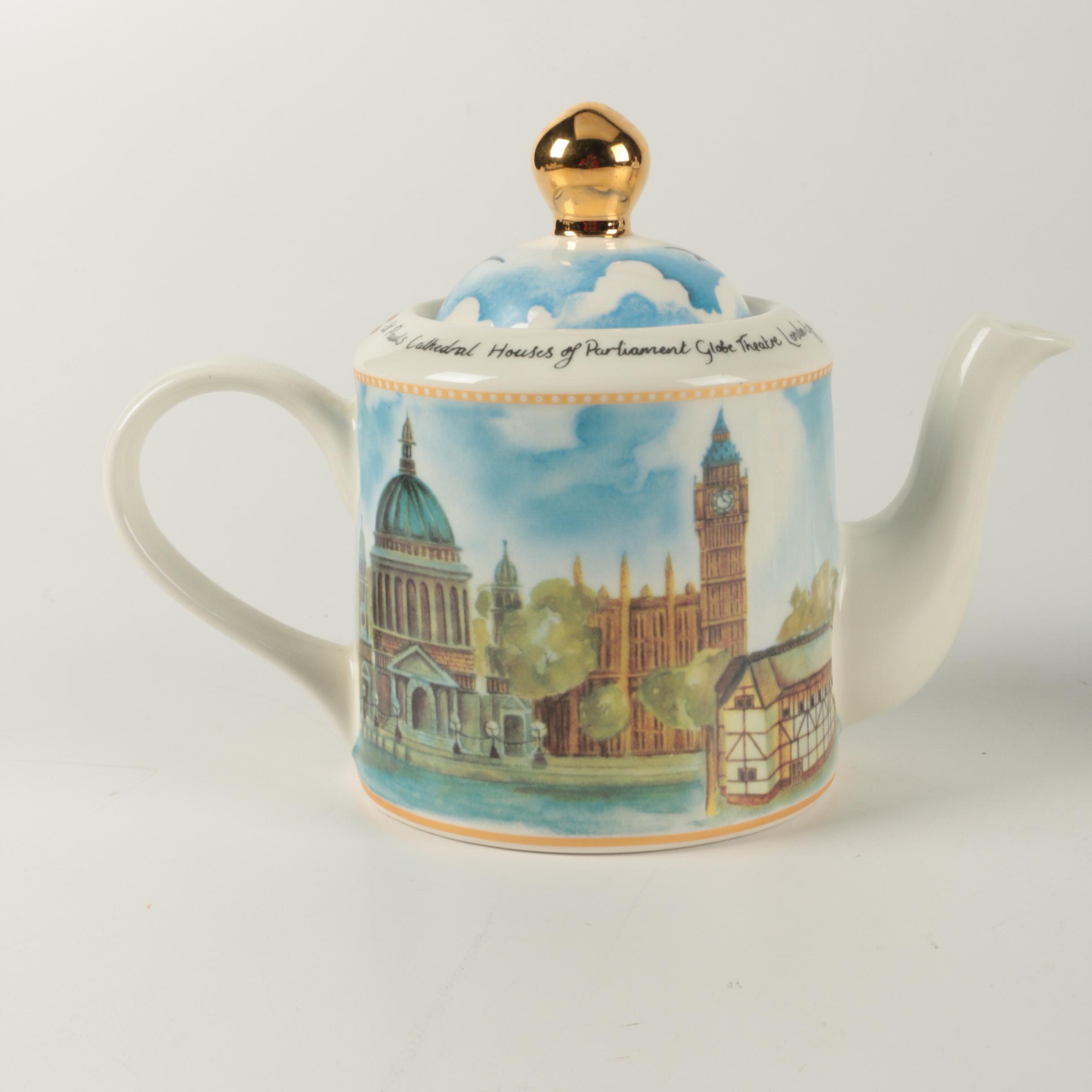 Porcelain Teapots by James Sadler and Arthur Wood