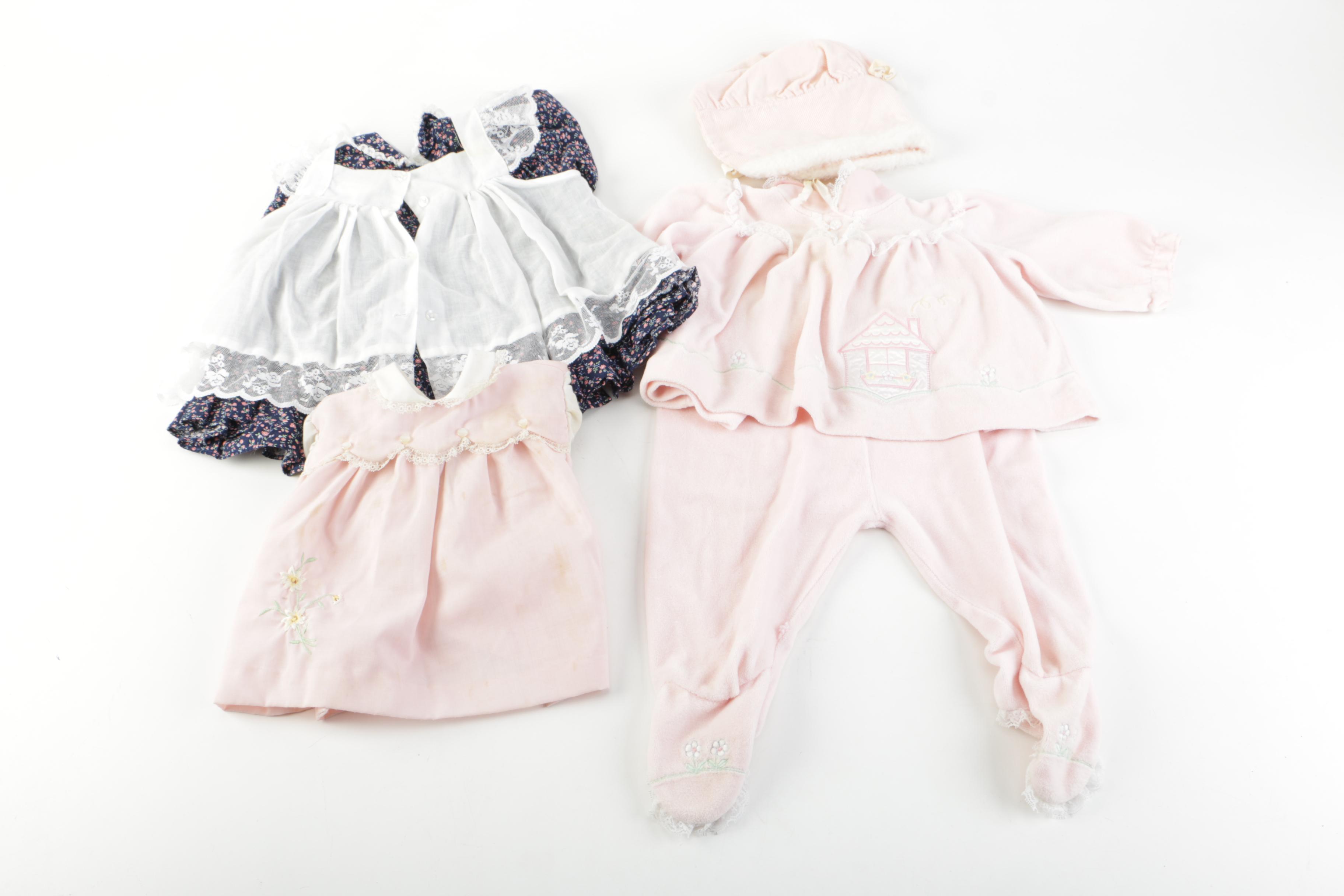 1940s Madame Alexander Baby Doll and Accessories