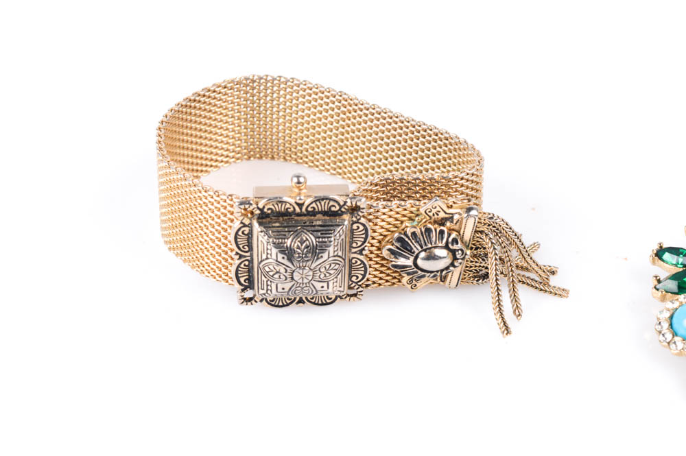 Vintage Gold Tone Costume Jewelry