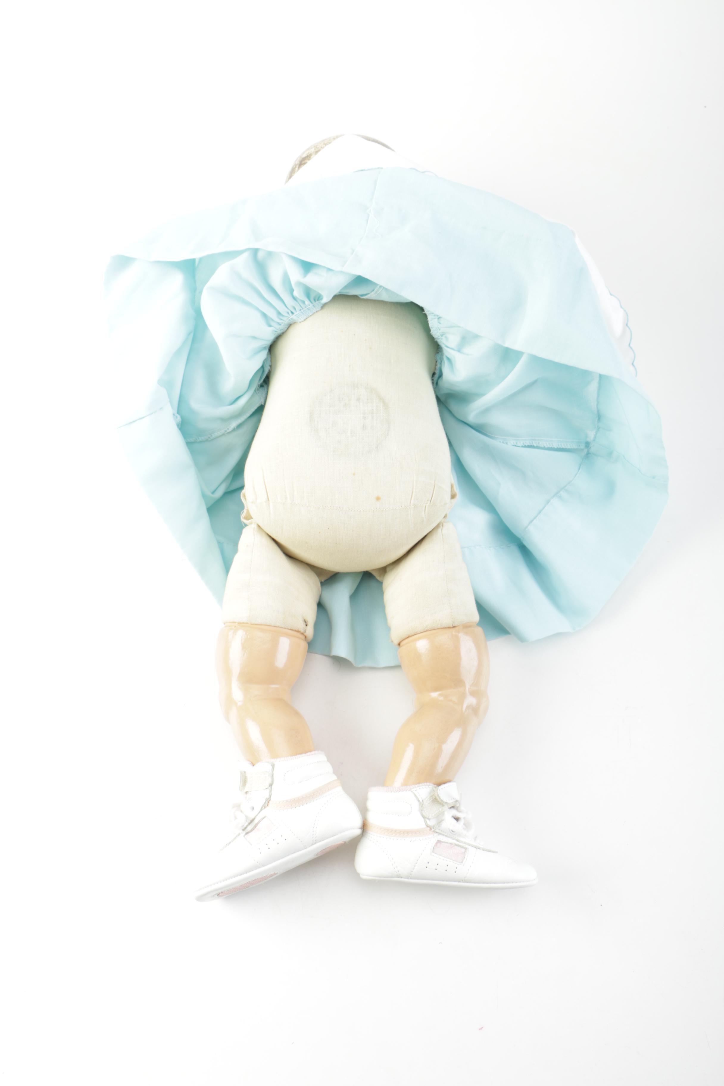 1940s Madame Alexander Baby Doll and Accessories