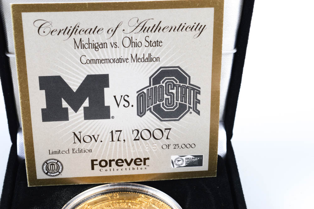 OSU vs Michigan Woody Hayes Commemorative Medal