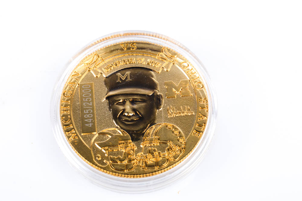 OSU vs Michigan Woody Hayes Commemorative Medal