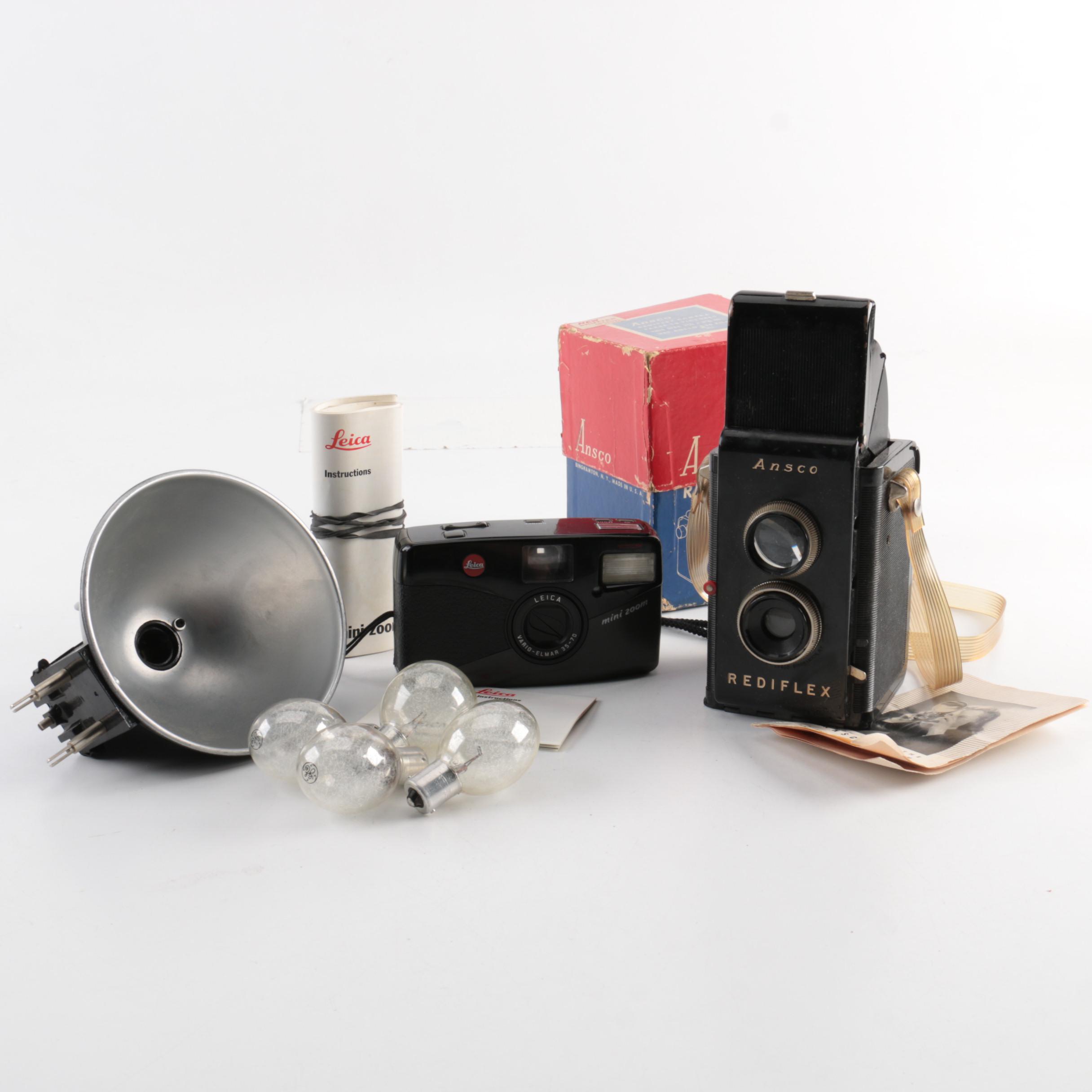 Vintage Ansco Rediflex Camera with Leica Mini Zoom