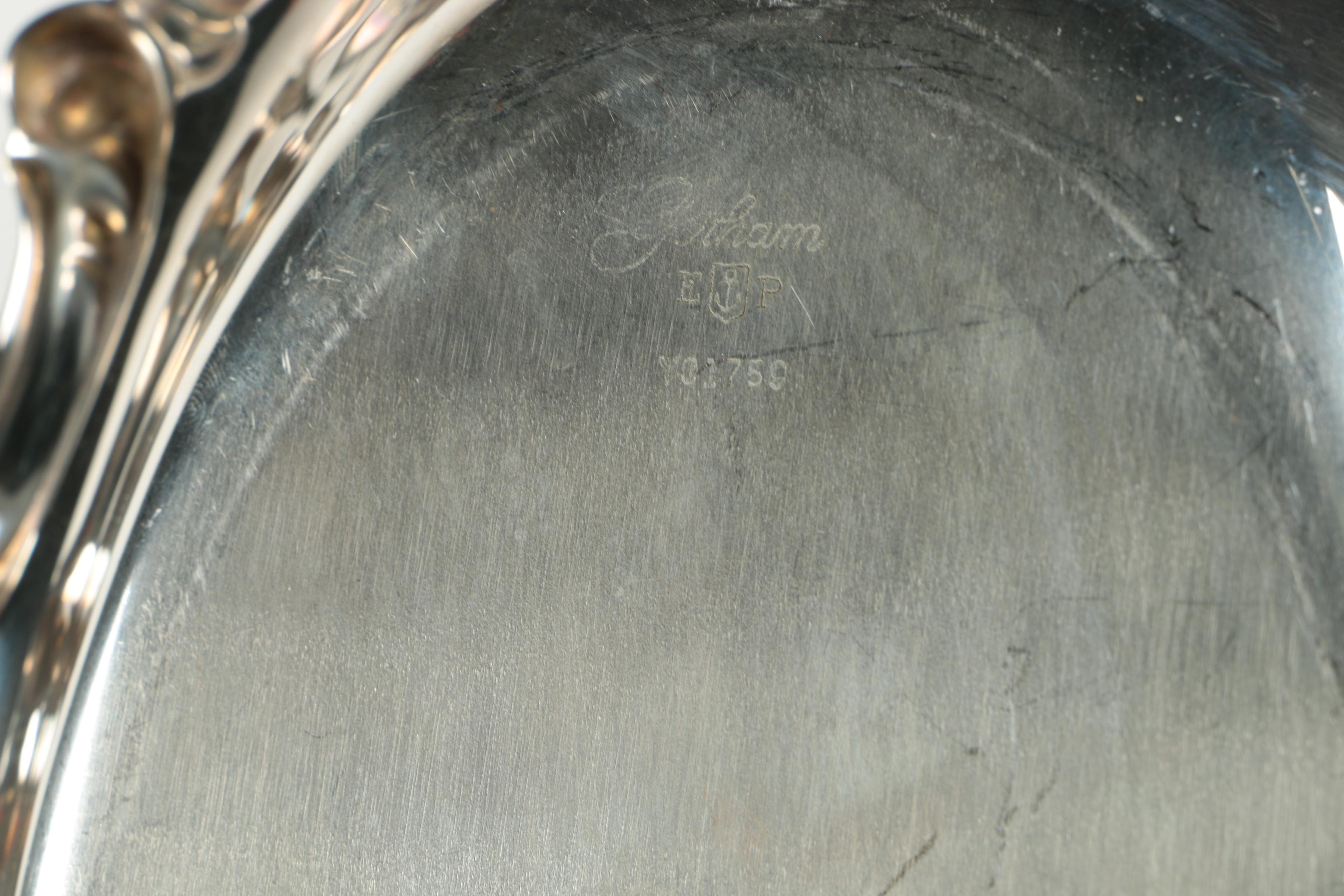 International Silver Co. "Chippendale" Tray with American Silver Plate Serveware