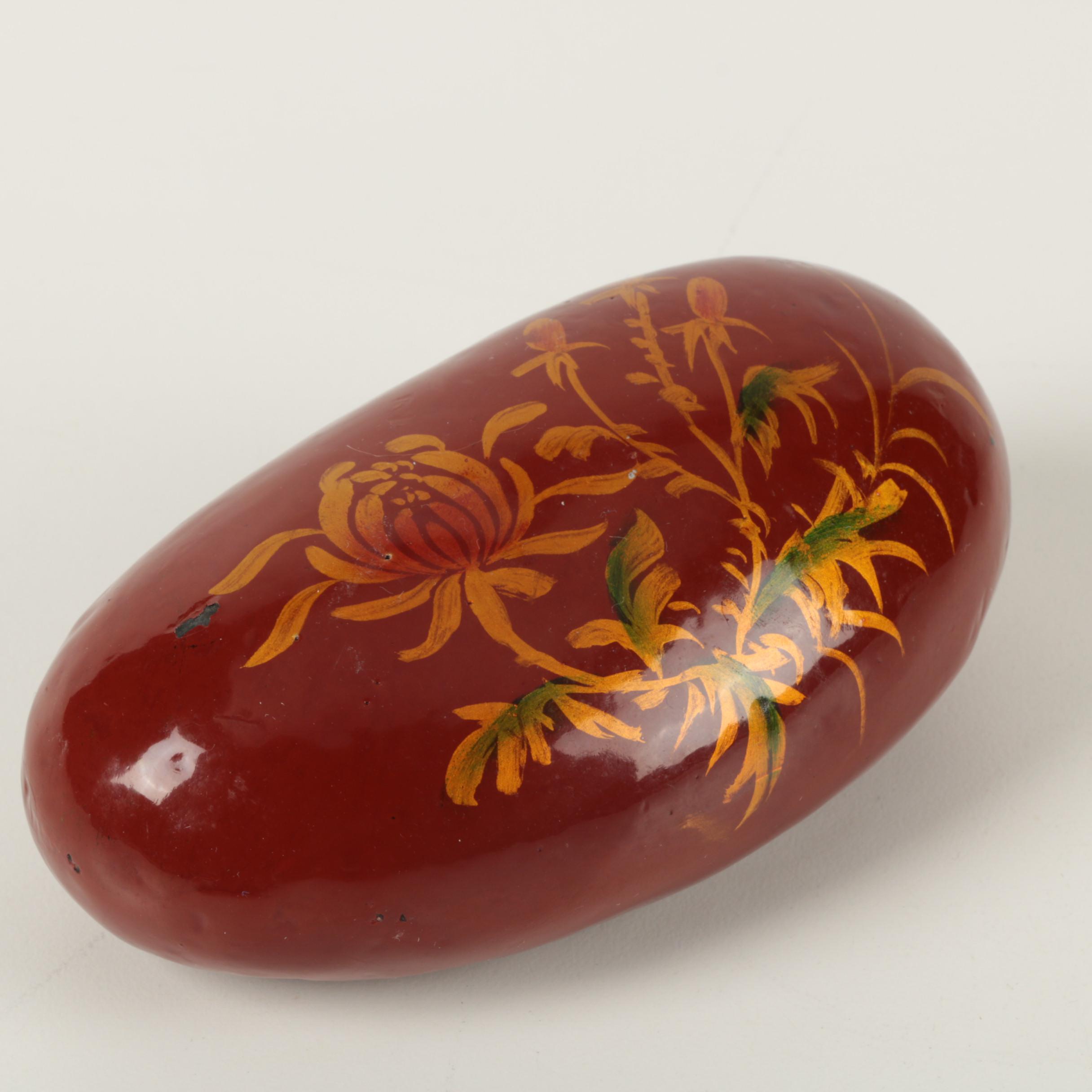 Art Glass, Painted Stone, and Faceted Crystal Paperweights