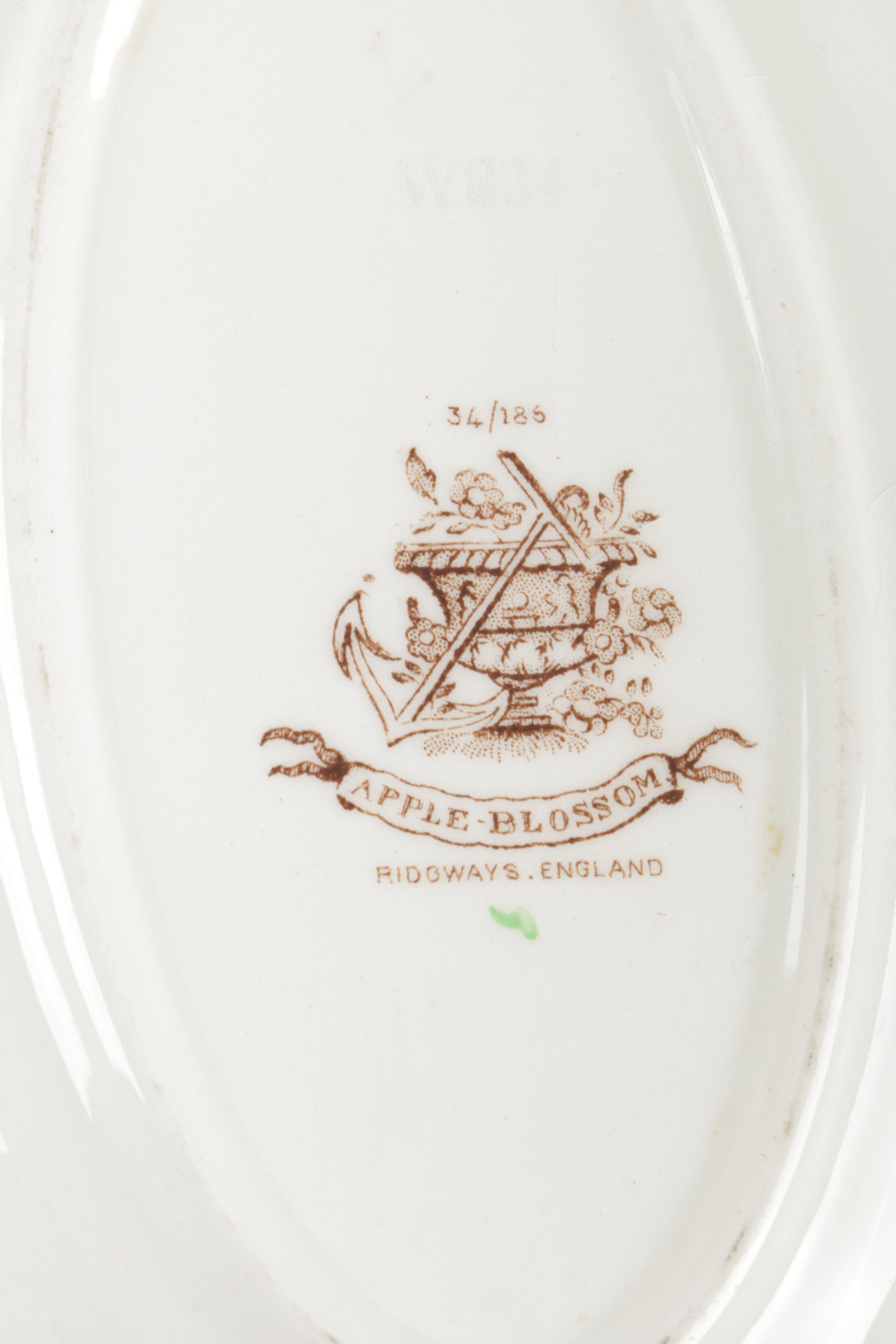 Ridgways "Apple Blossom" Ironstone Tableware