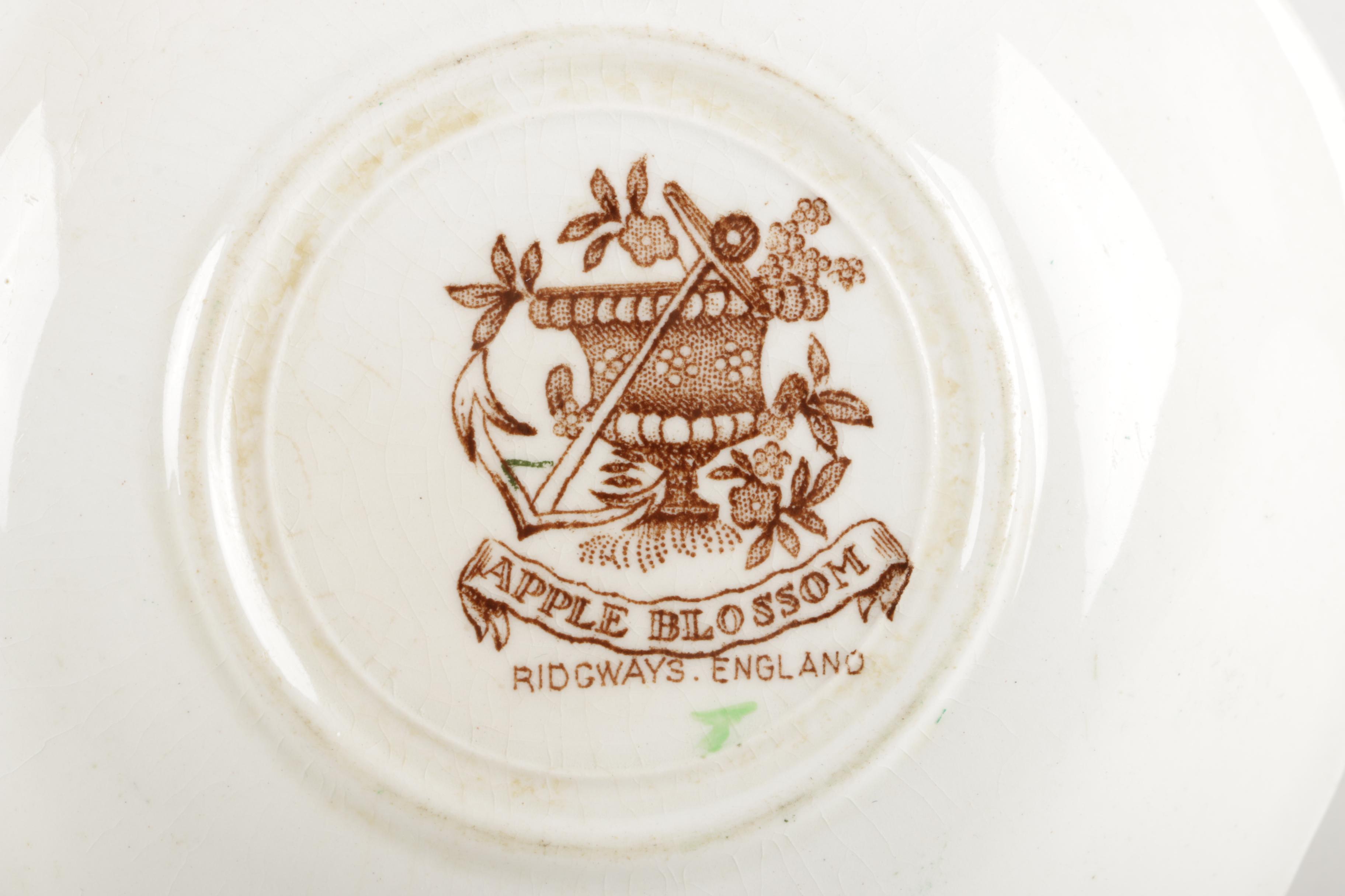 Ridgways "Apple Blossom" Ironstone Tableware