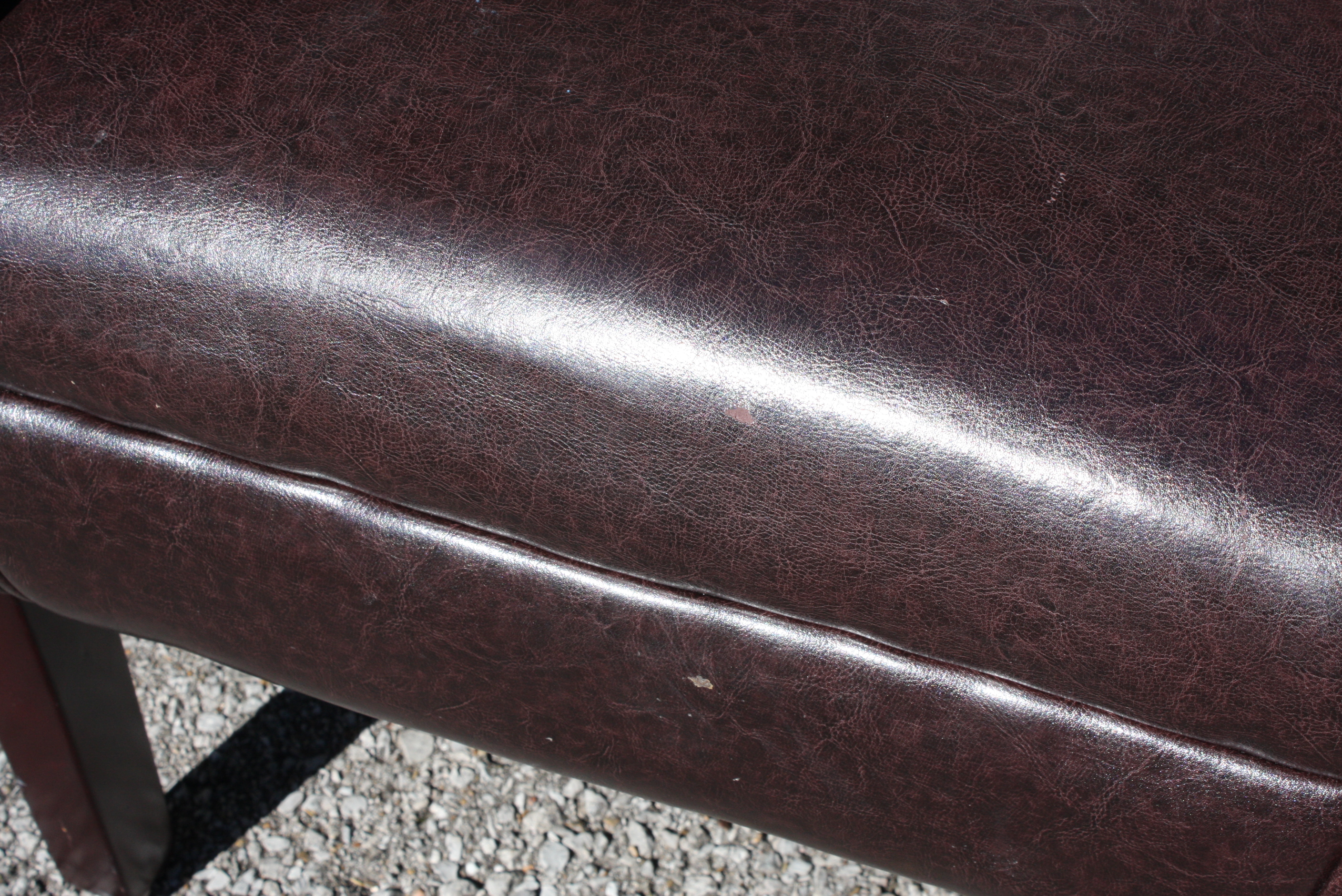 Pair Of Contemporary Brown Leather Armchairs