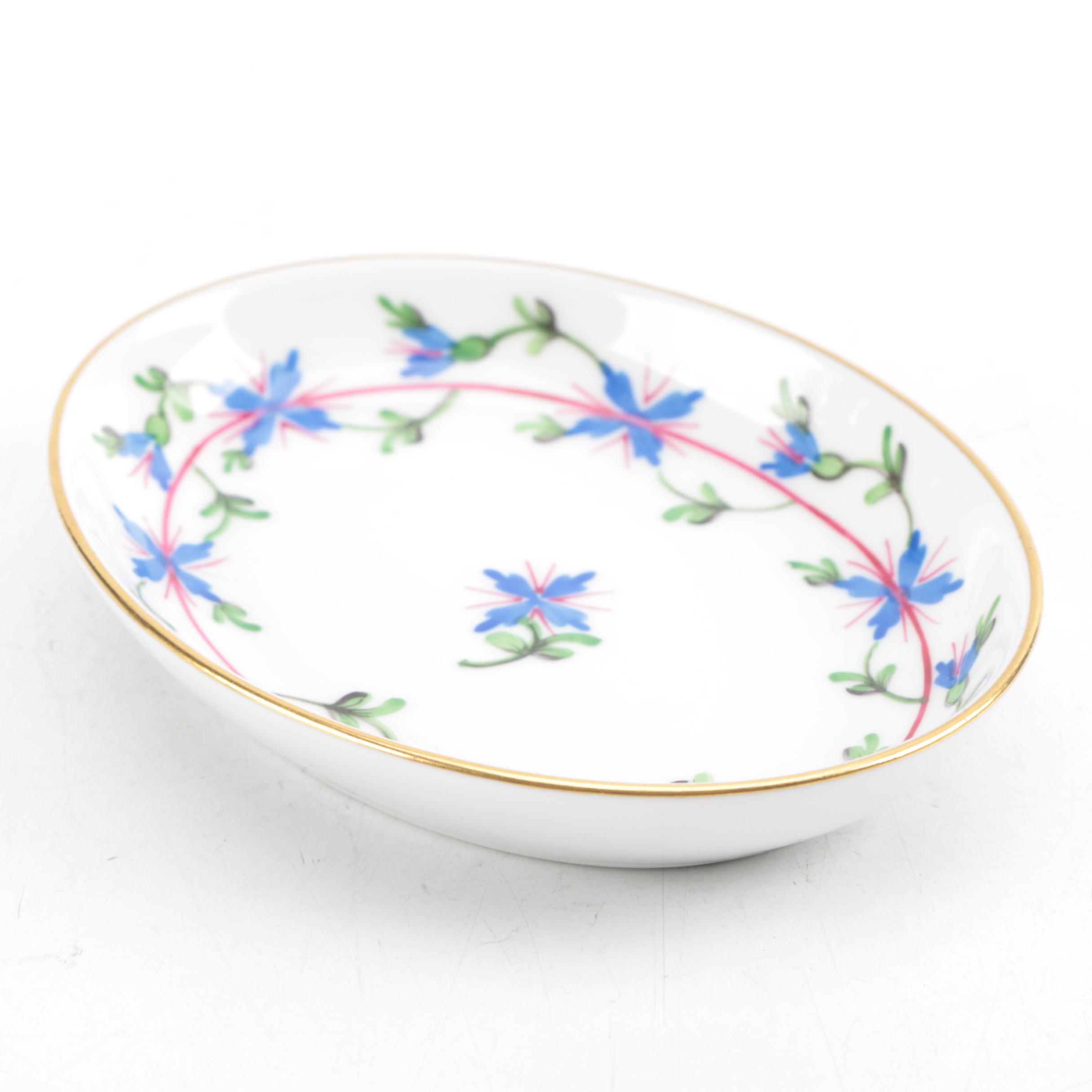 Herend Hungary "Blue Garland" Dish