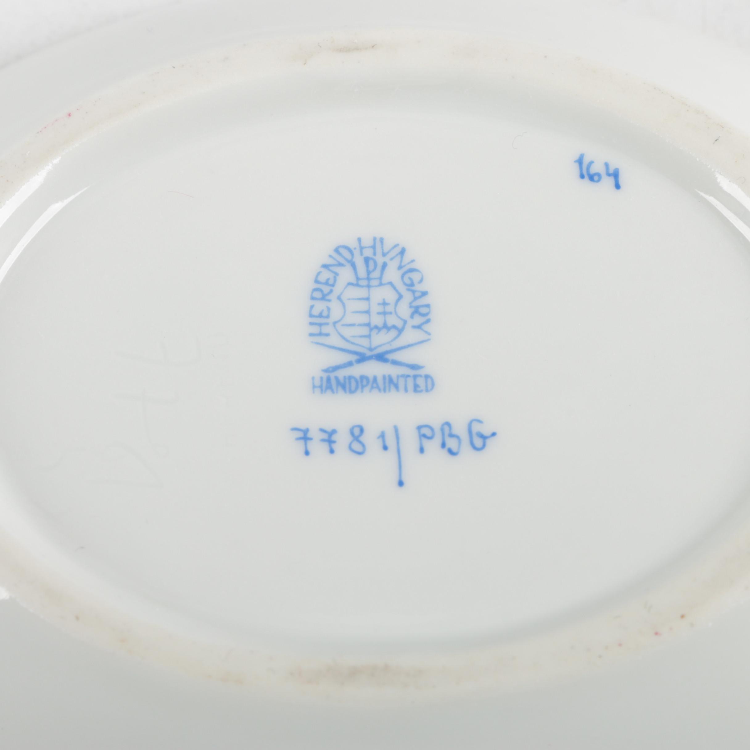 Herend Hungary "Blue Garland" Dish