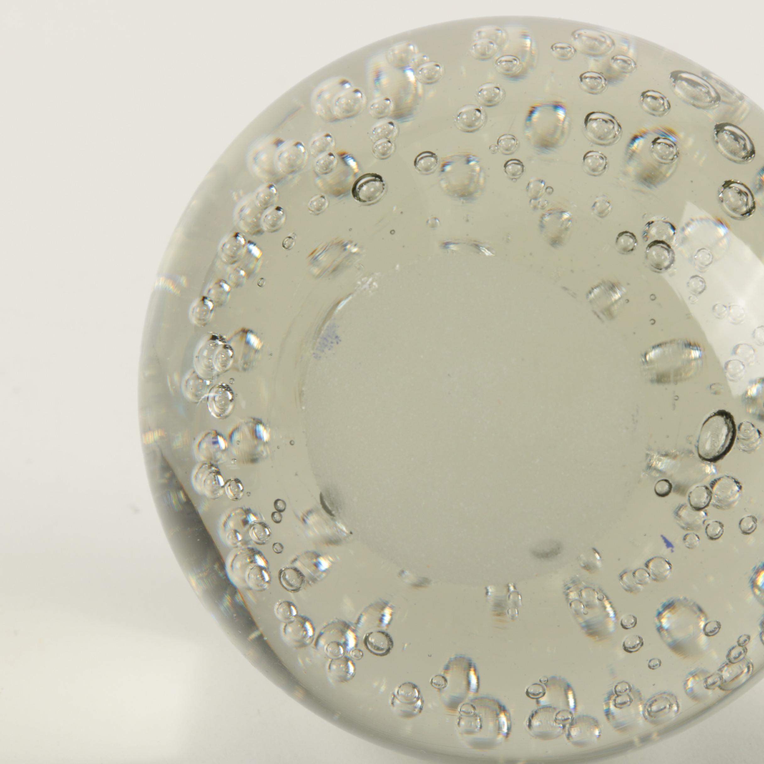 Assorted Pattern Glass Paperweights