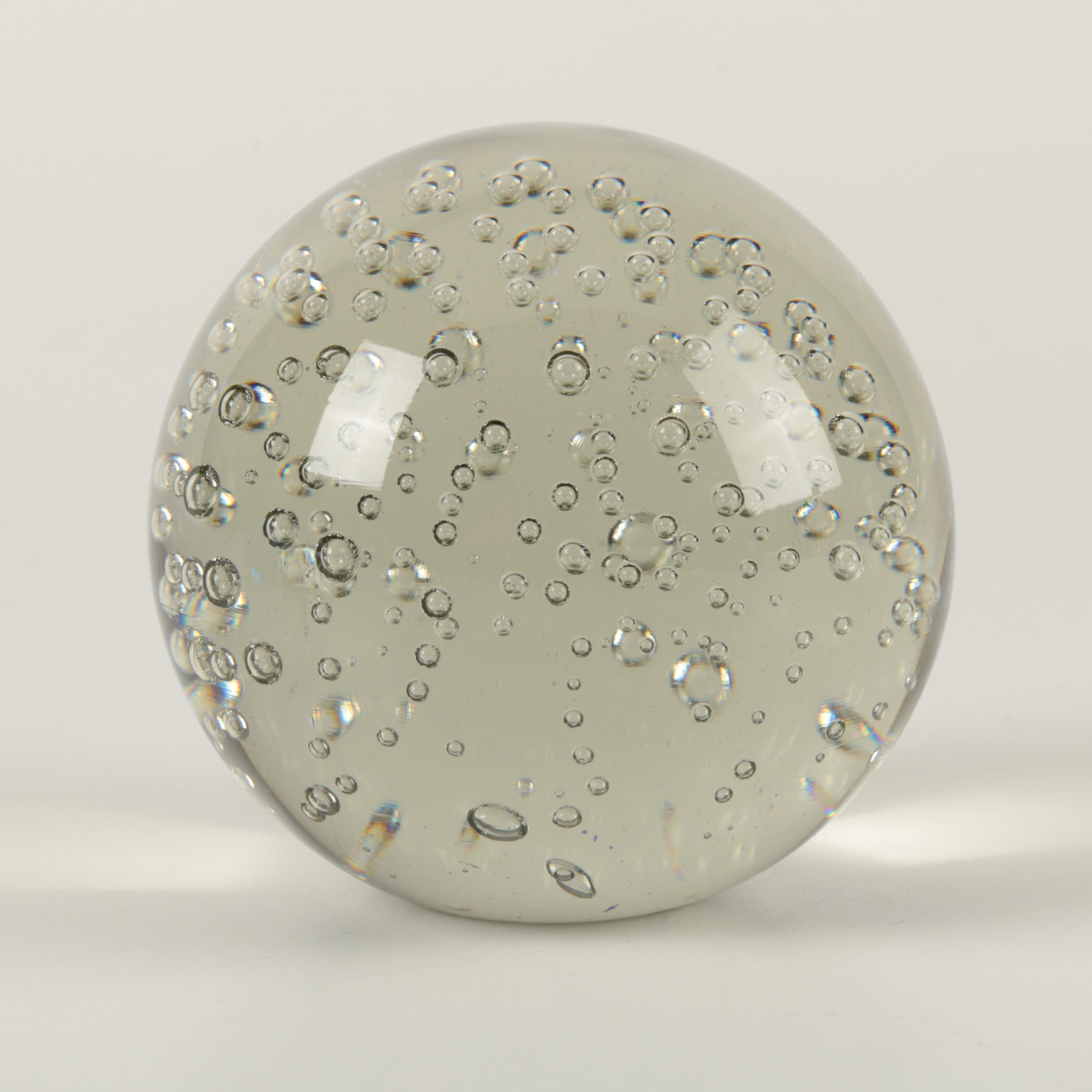 Assorted Pattern Glass Paperweights