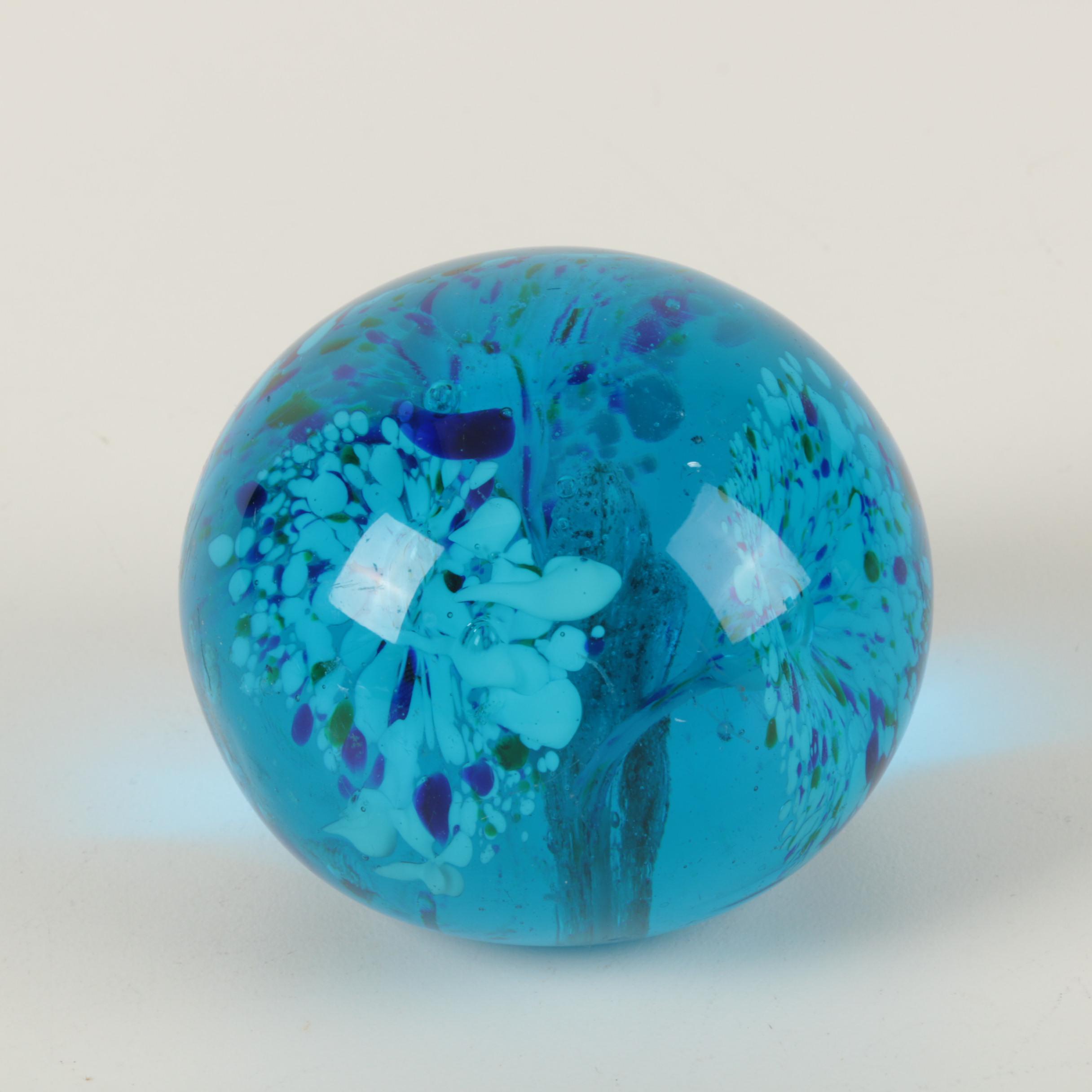 Assorted Pattern Glass Paperweights