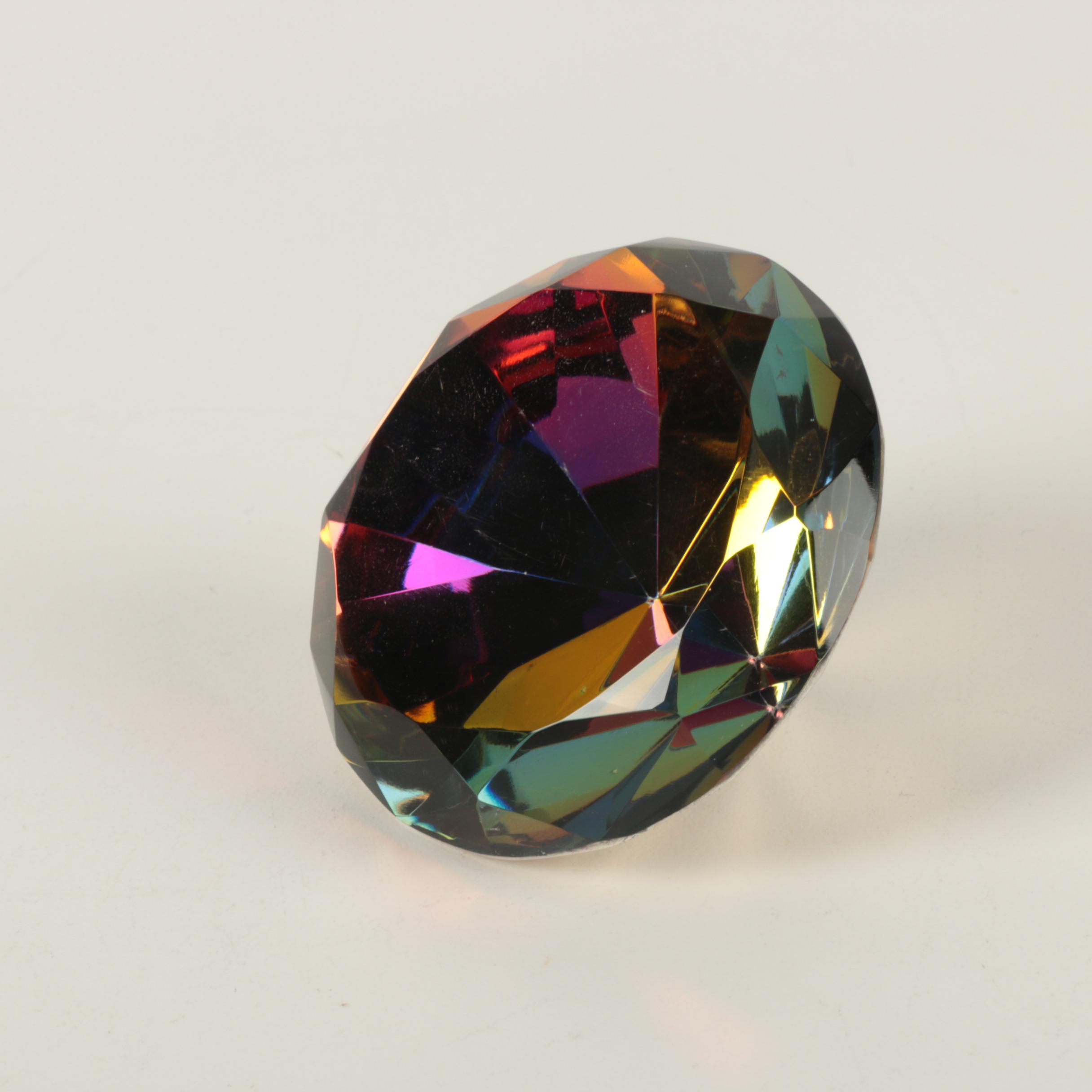 Assorted Pattern Glass Paperweights