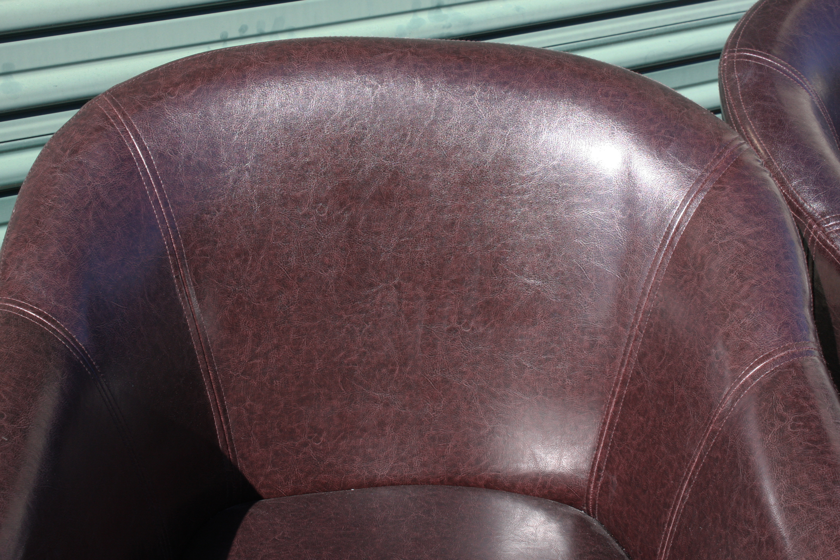 Pair Of Contemporary Brown Leather Armchairs