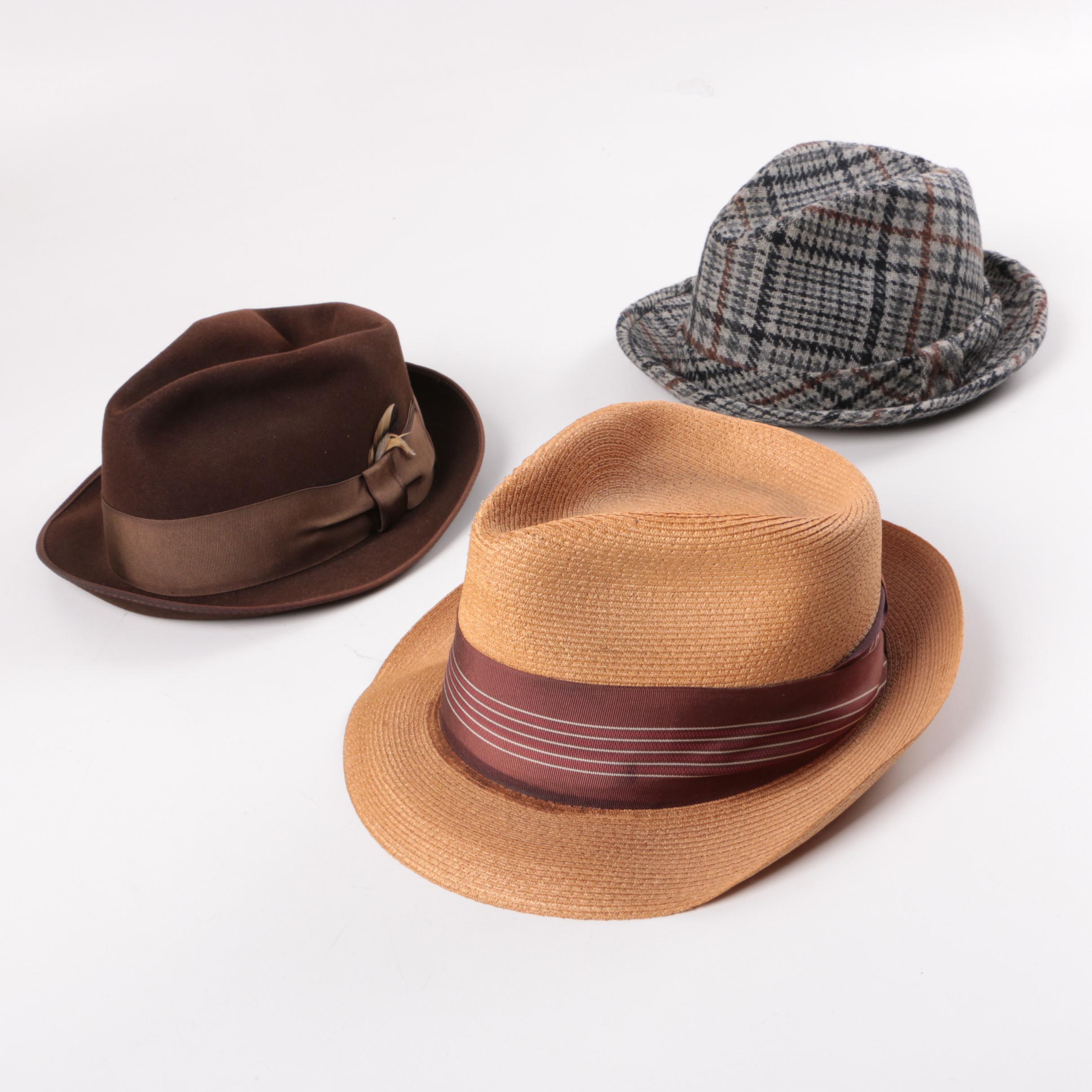 Men's Vintage Trilby Hat Assortment