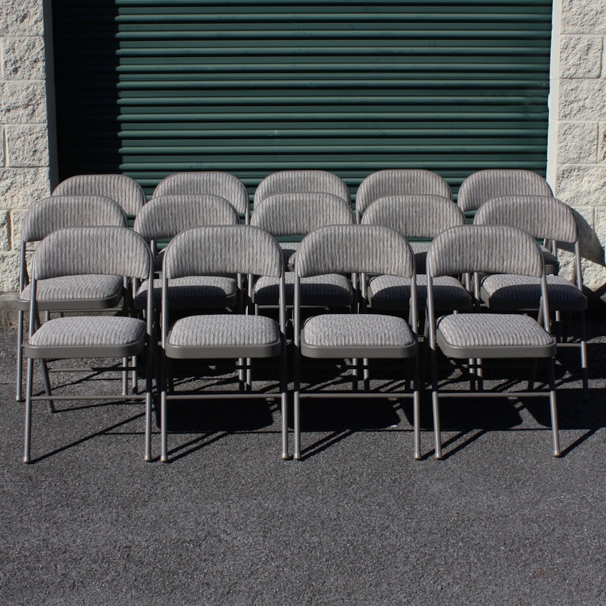 Grouping of "Sudden Comfort" Folding Chairs by Meco Corp.