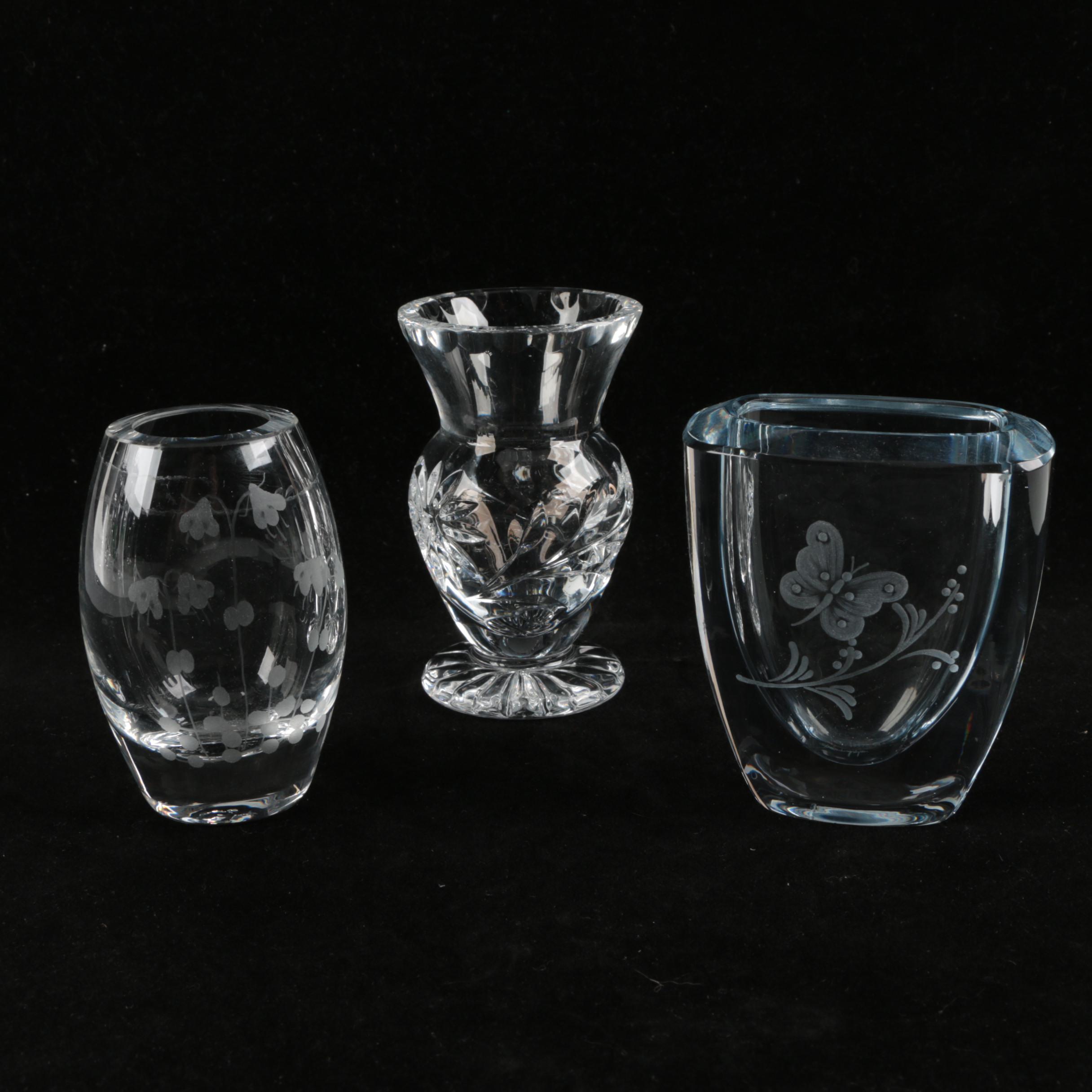 Cut Crystal and Etched Toothpick Holder Assortment