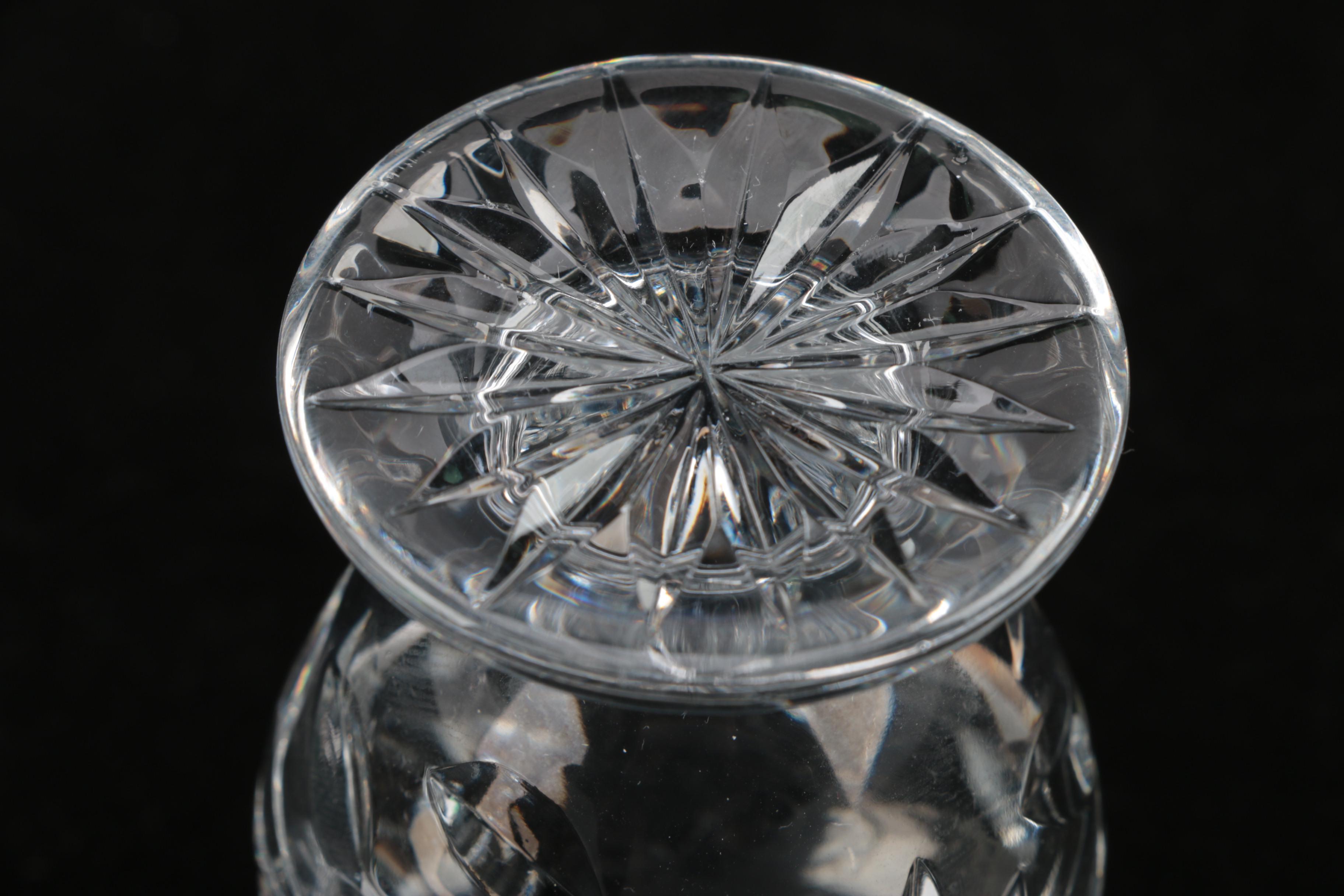 Cut Crystal and Etched Toothpick Holder Assortment