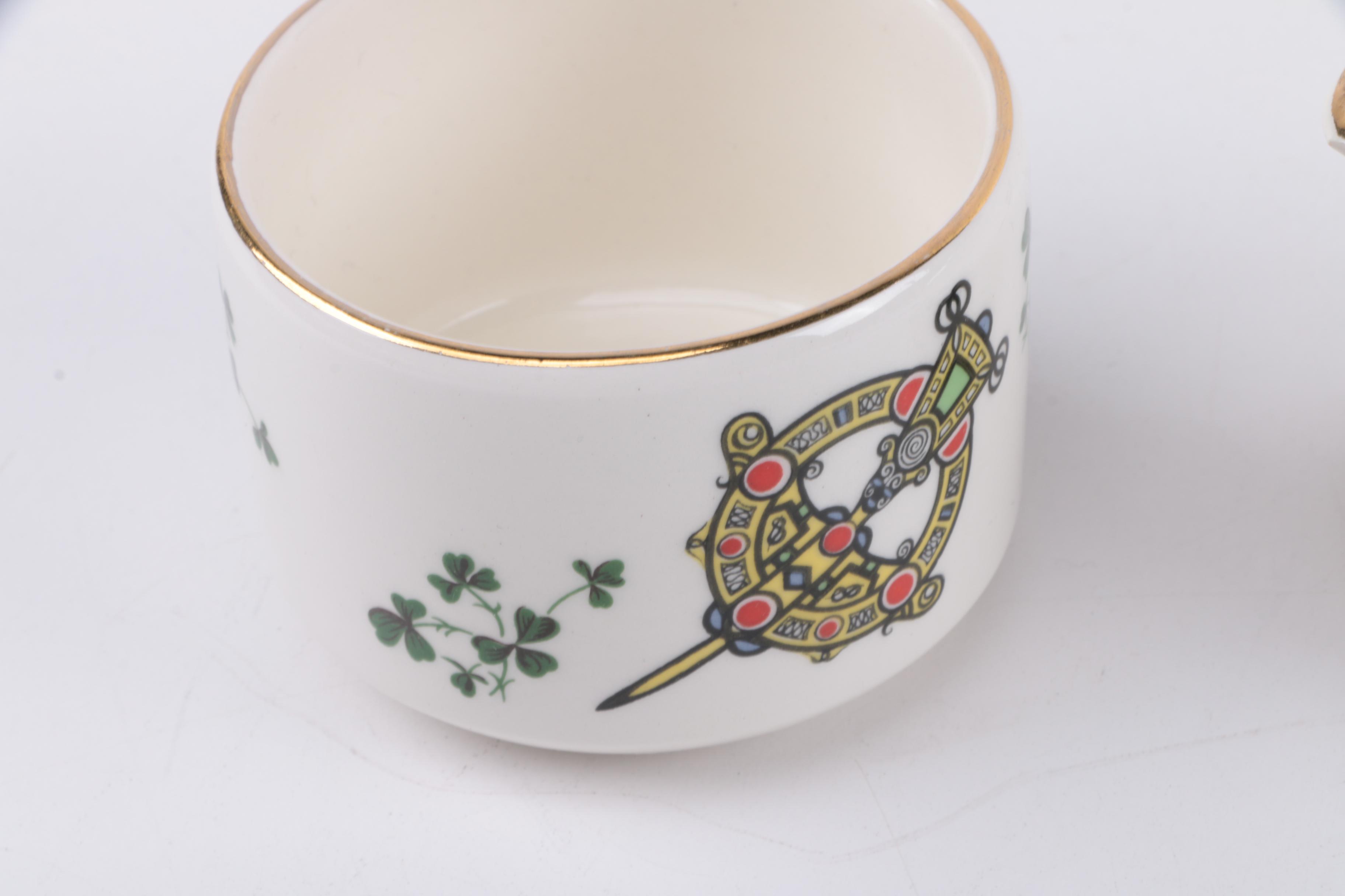 Carrigaline Creamer and Sugar Set with Royal Worcester Cake Knife